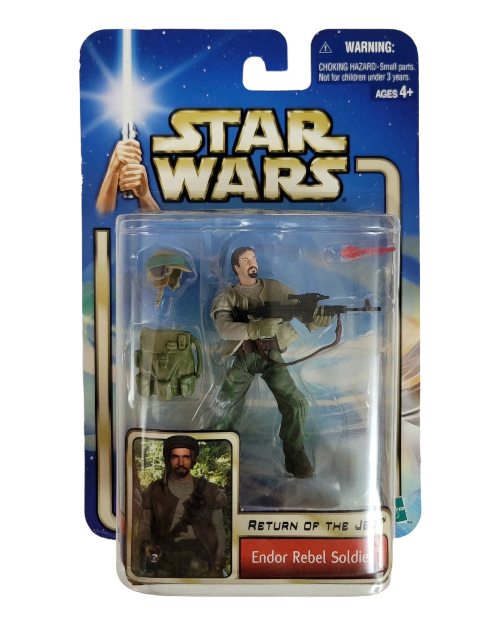 Star Wars Saga Series #33 Endor Rebel Soldier, Return of the Jedi, Hasbro '02