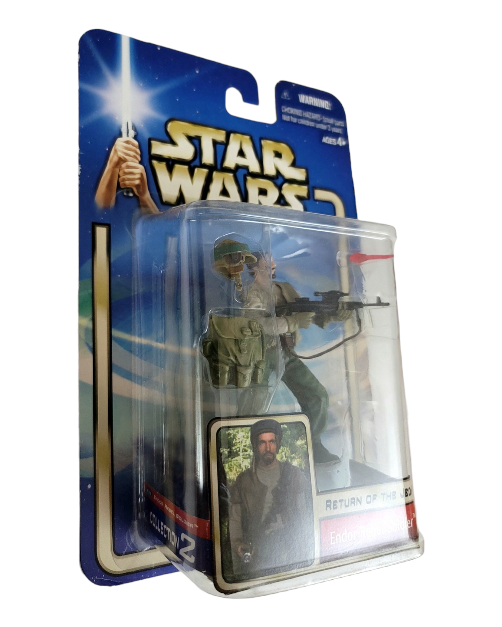 Star Wars Saga Series #33 Endor Rebel Soldier, Return of the Jedi, Hasbro '02