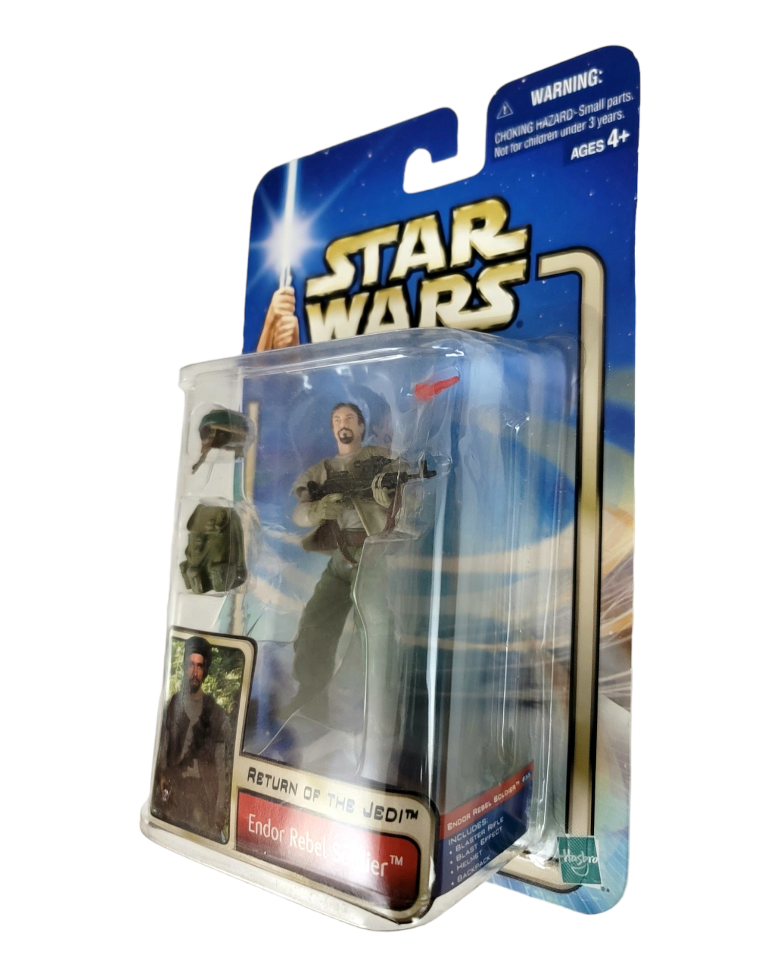 Star Wars Saga Series #33 Endor Rebel Soldier, Return of the Jedi, Hasbro '02