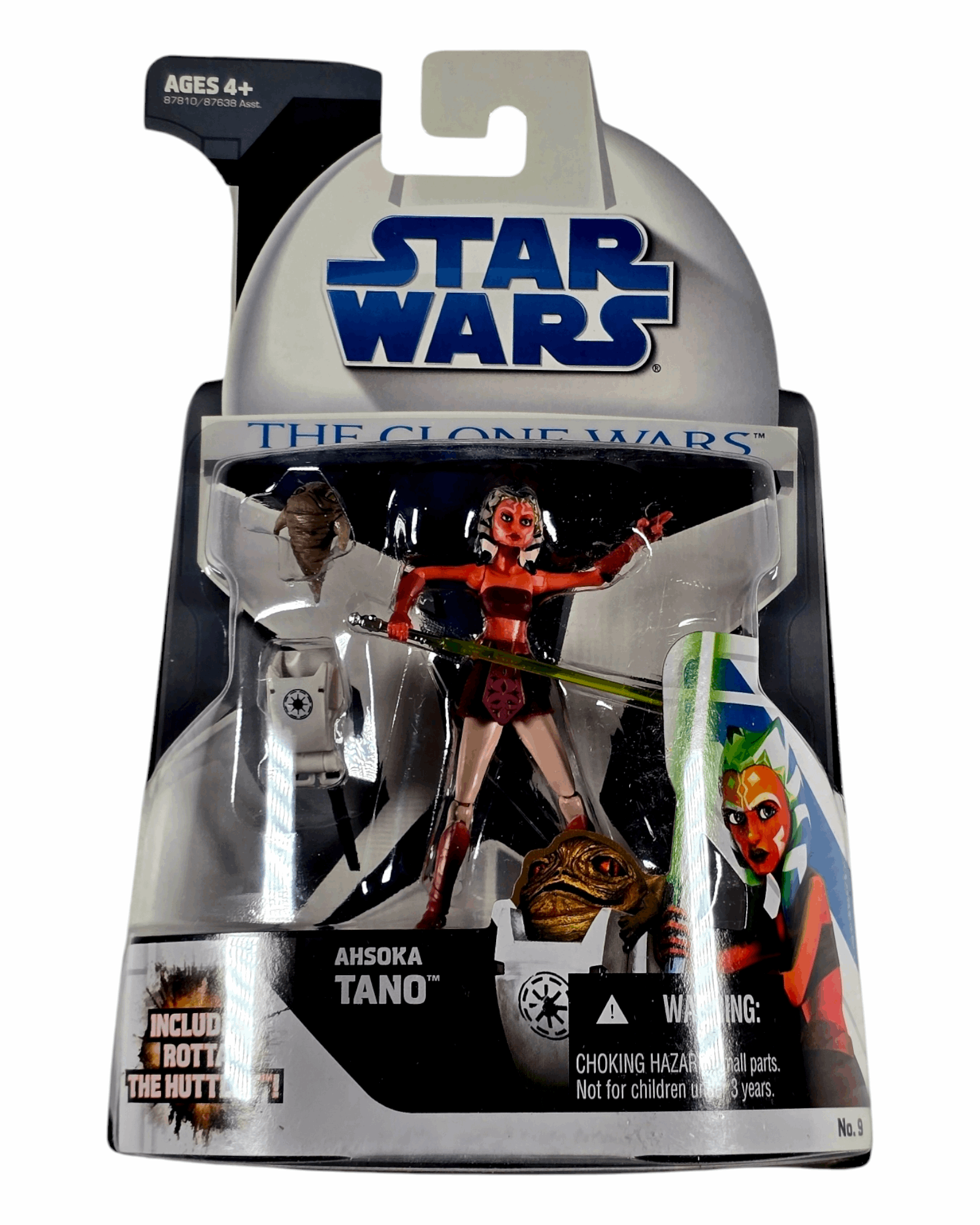 Star Wars The Clone Wars Ahsoka Tano with Rotta the Huttlet, Hasbro '08