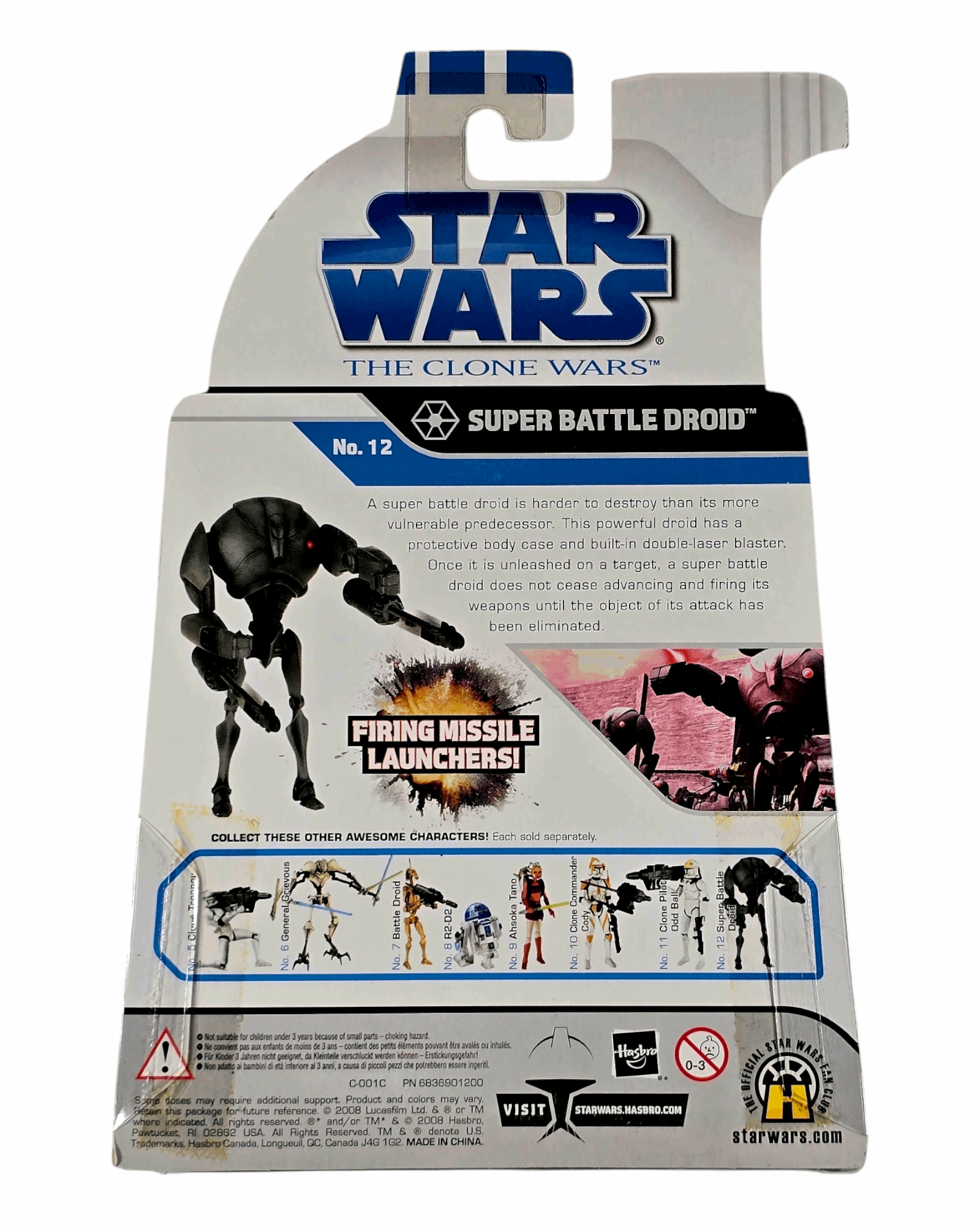 Star Wars The Clone Wars #12 Super Battle Droid, Hasbro '08