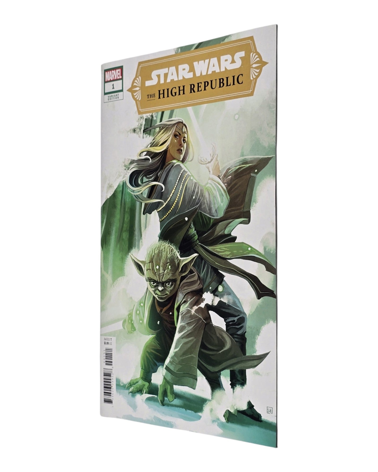 Star Wars: The High Republic #1E, Stephanie Hans Cover, Marvel '21 — front cover, fore edge