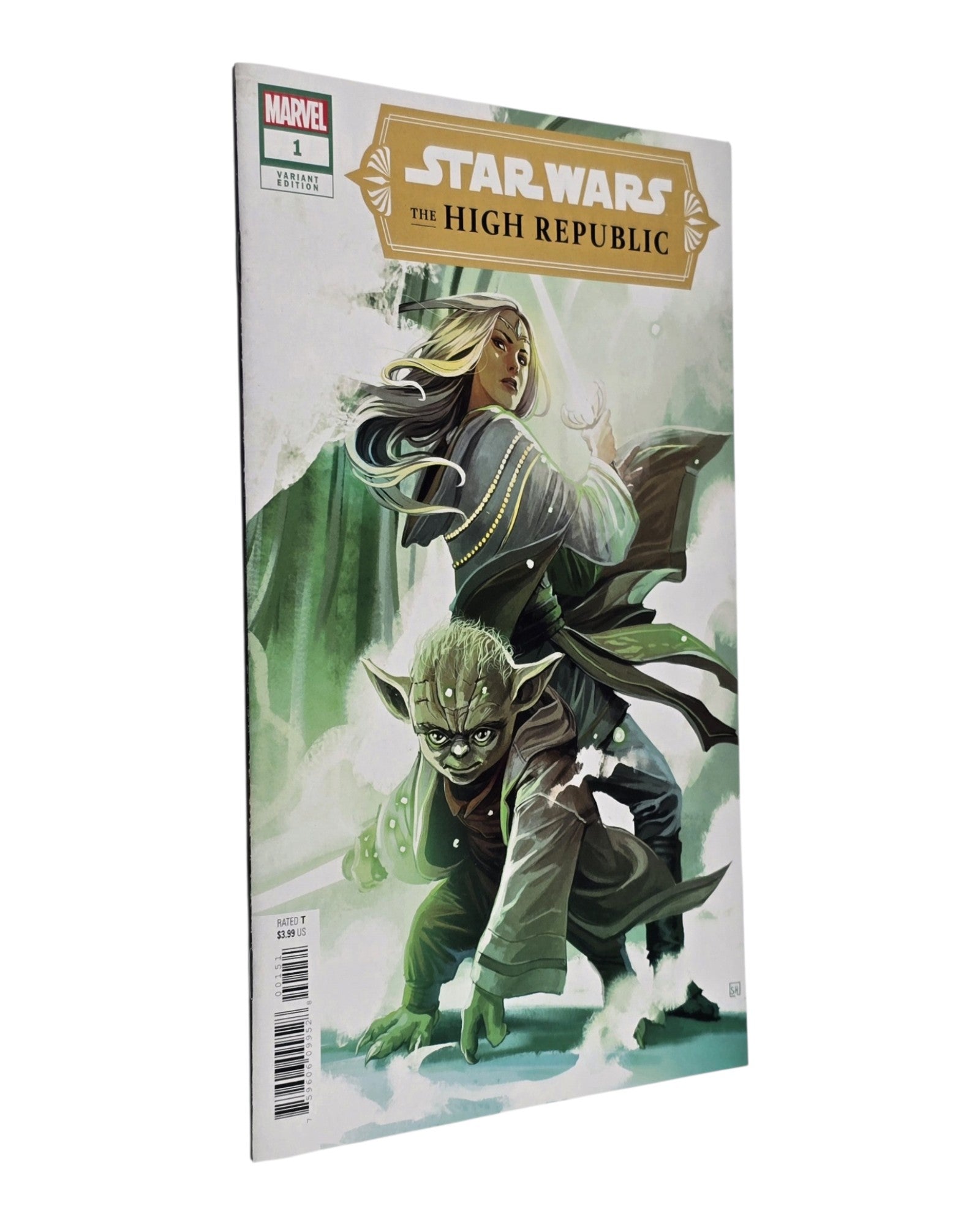 Star Wars: The High Republic #1E, Stephanie Hans Cover, Marvel '21 — front cover, spine edge