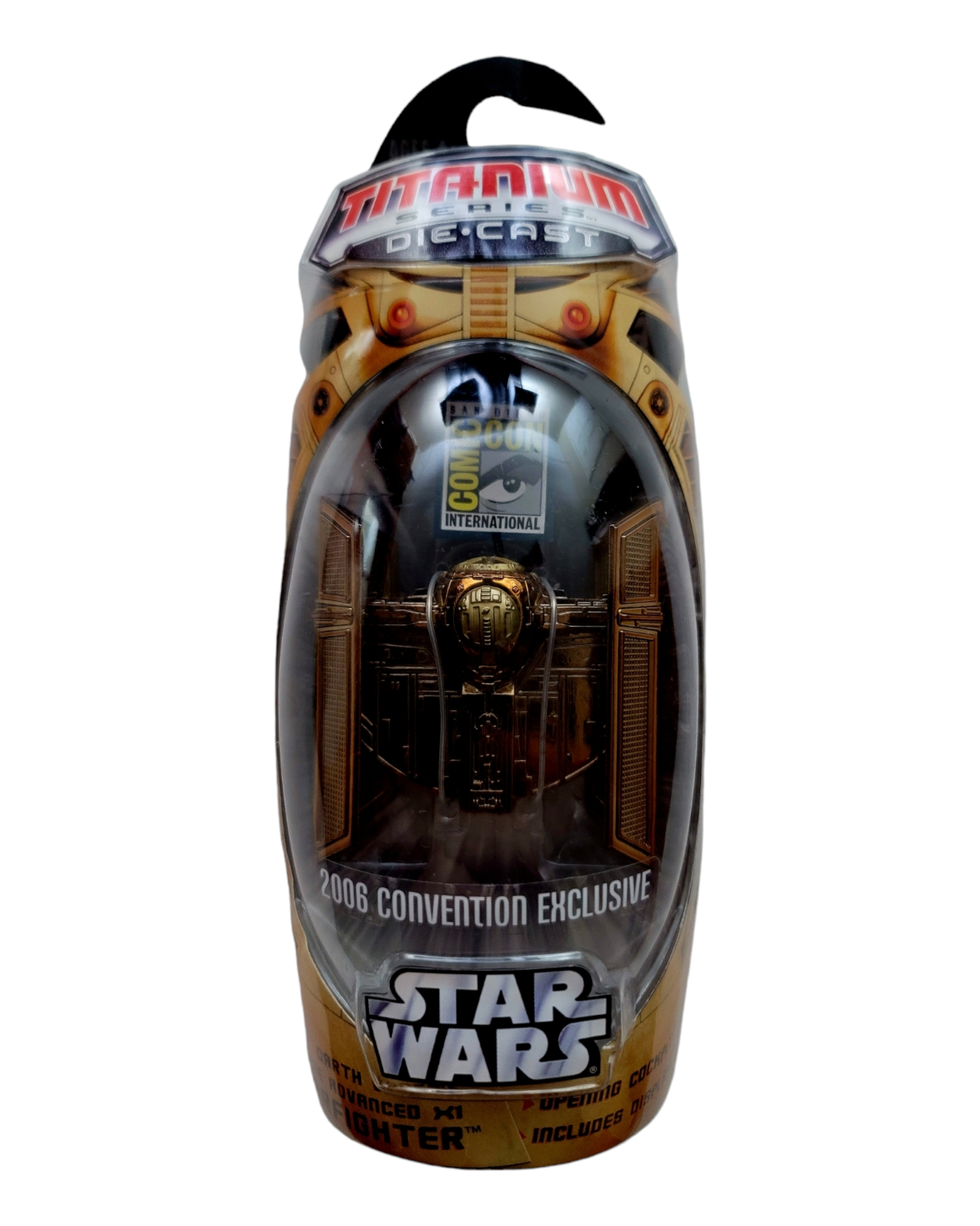 Star Wars Micro Machines Titanium Series Gold '06 SDCC Darth Vader's TIE Adv X1