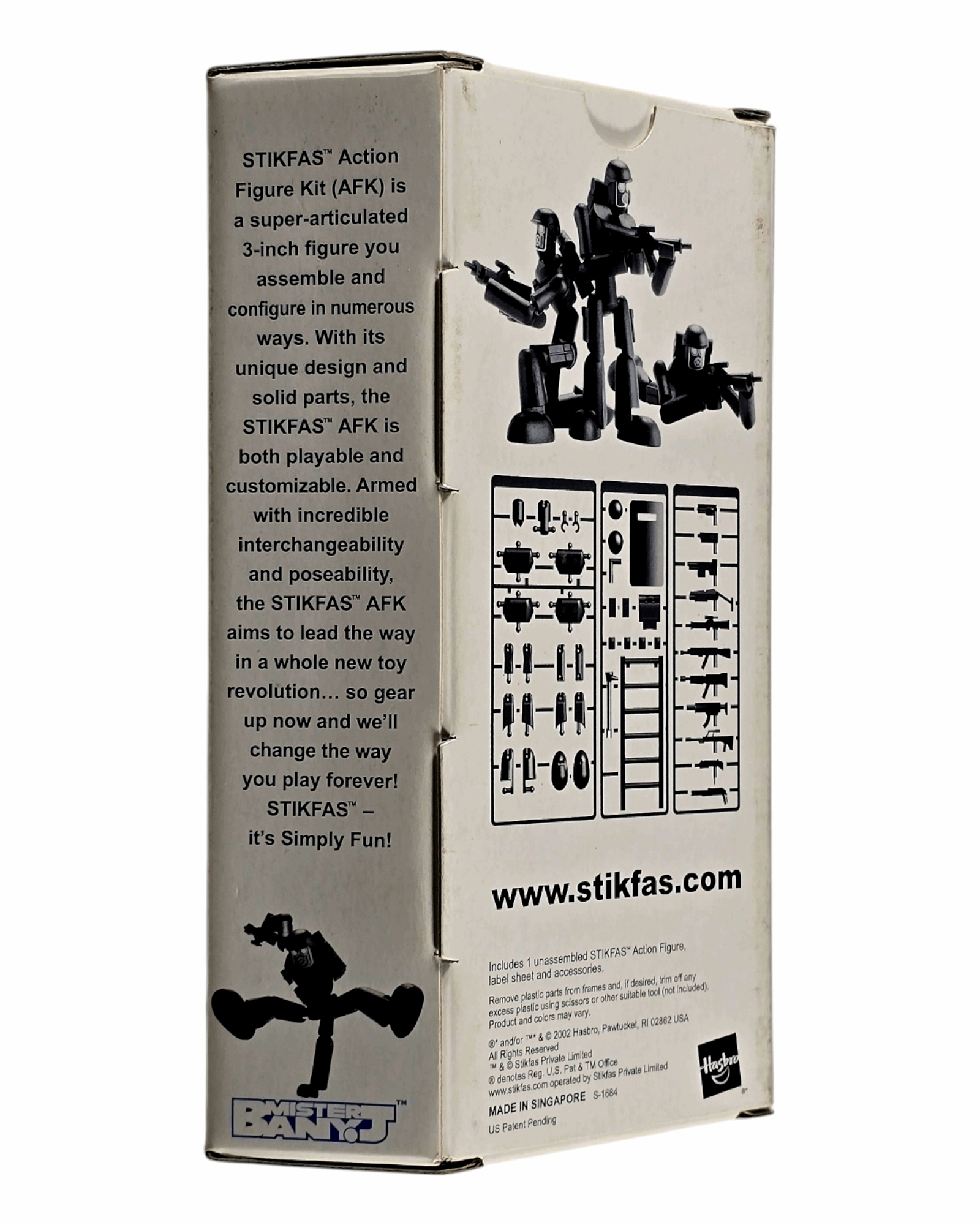 Stickfas Alpha Male Military, Black, Hasbro '02