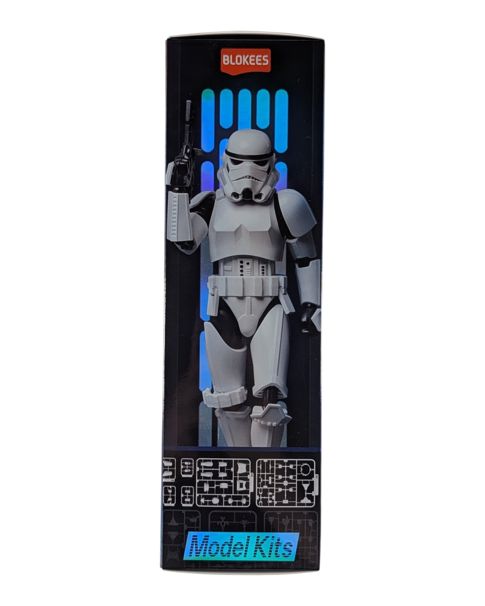 Star Wars Champion Class Stormtrooper, Blokees '26 — left edge of package