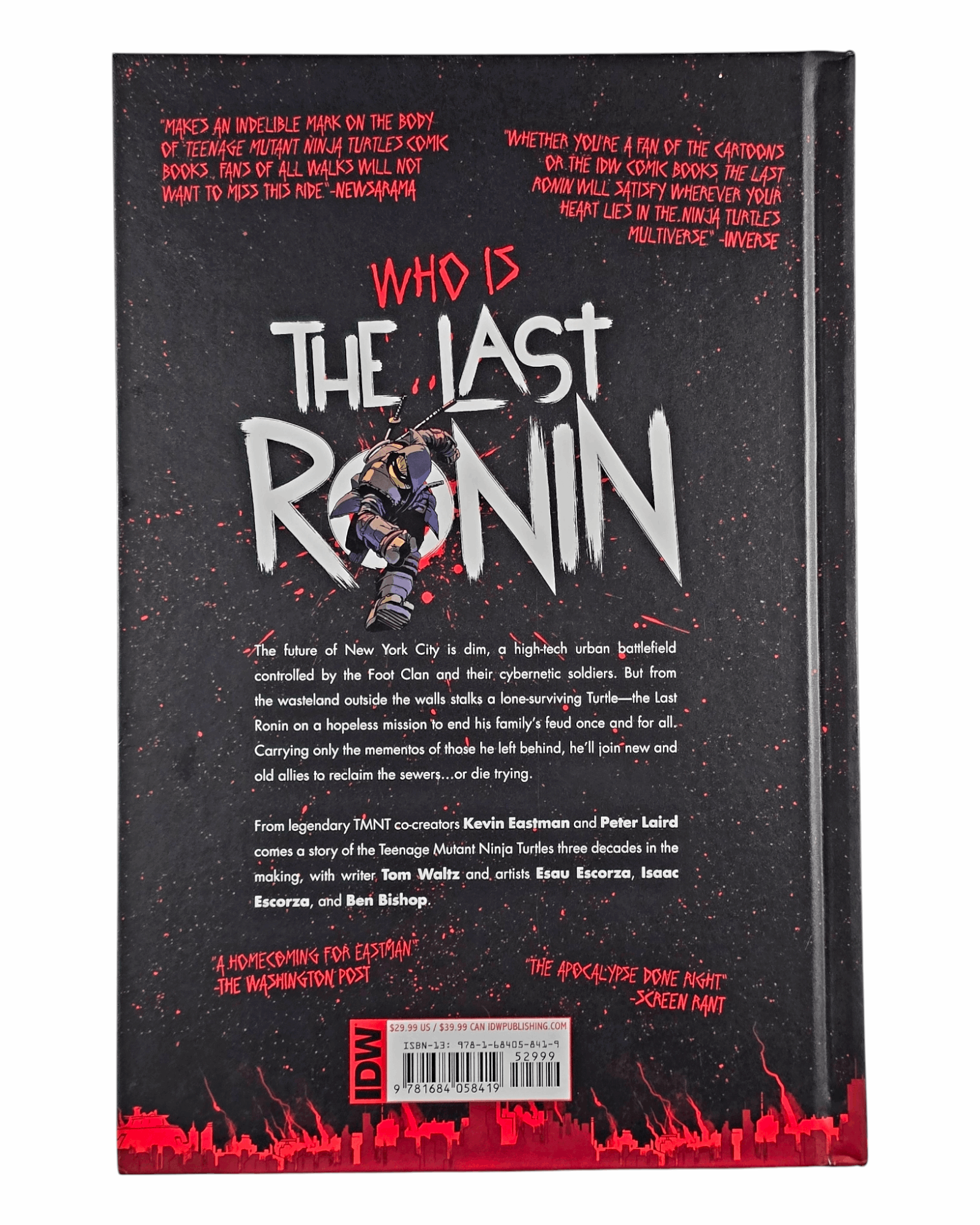 Teenage Mutant Ninja Turtles: The Last Ronin Hardcover, IDW '22