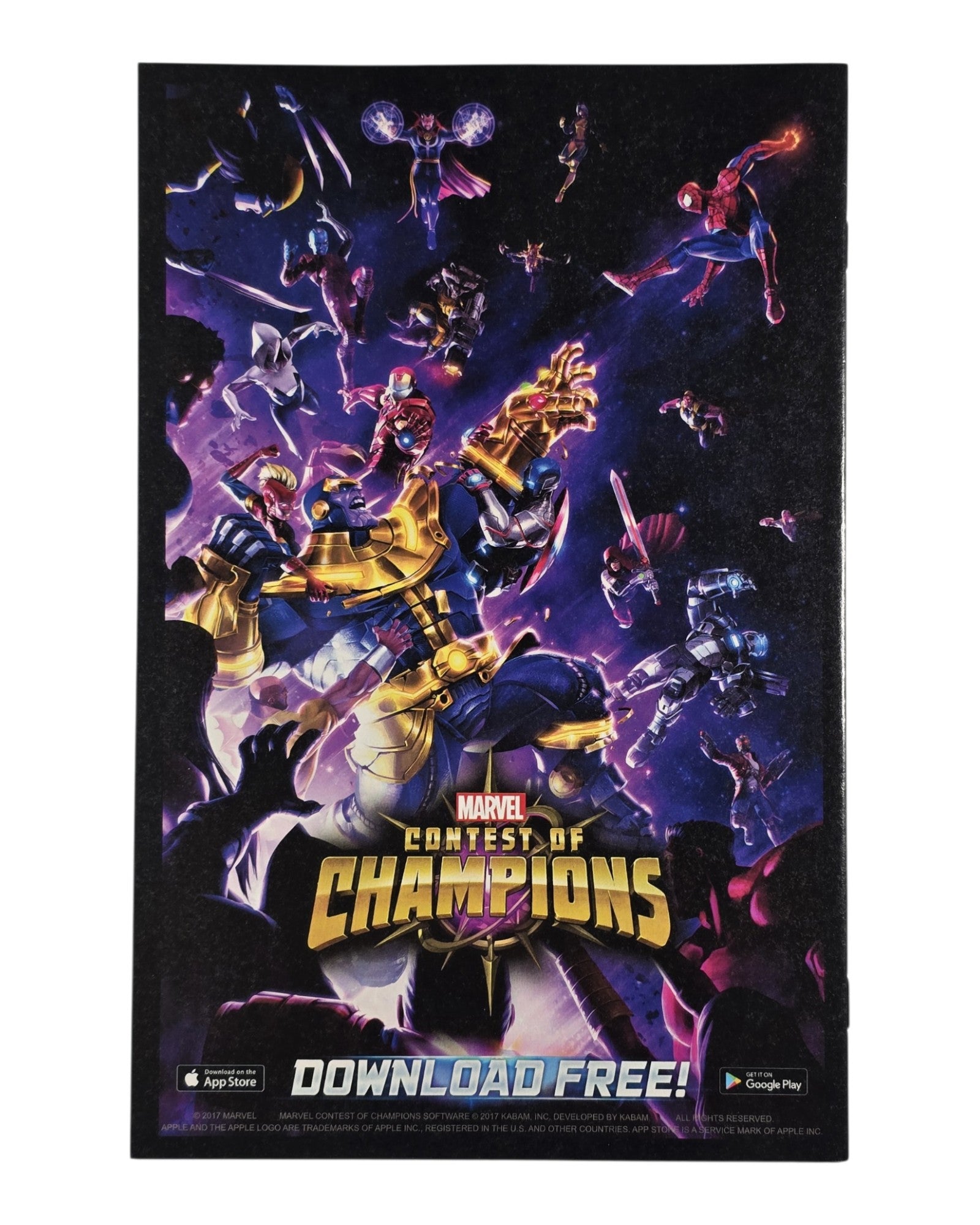 Thanos Vol. 2 #13G, Geoff Shaw Cover, 2nd Print, Marvel '18 — back of package
