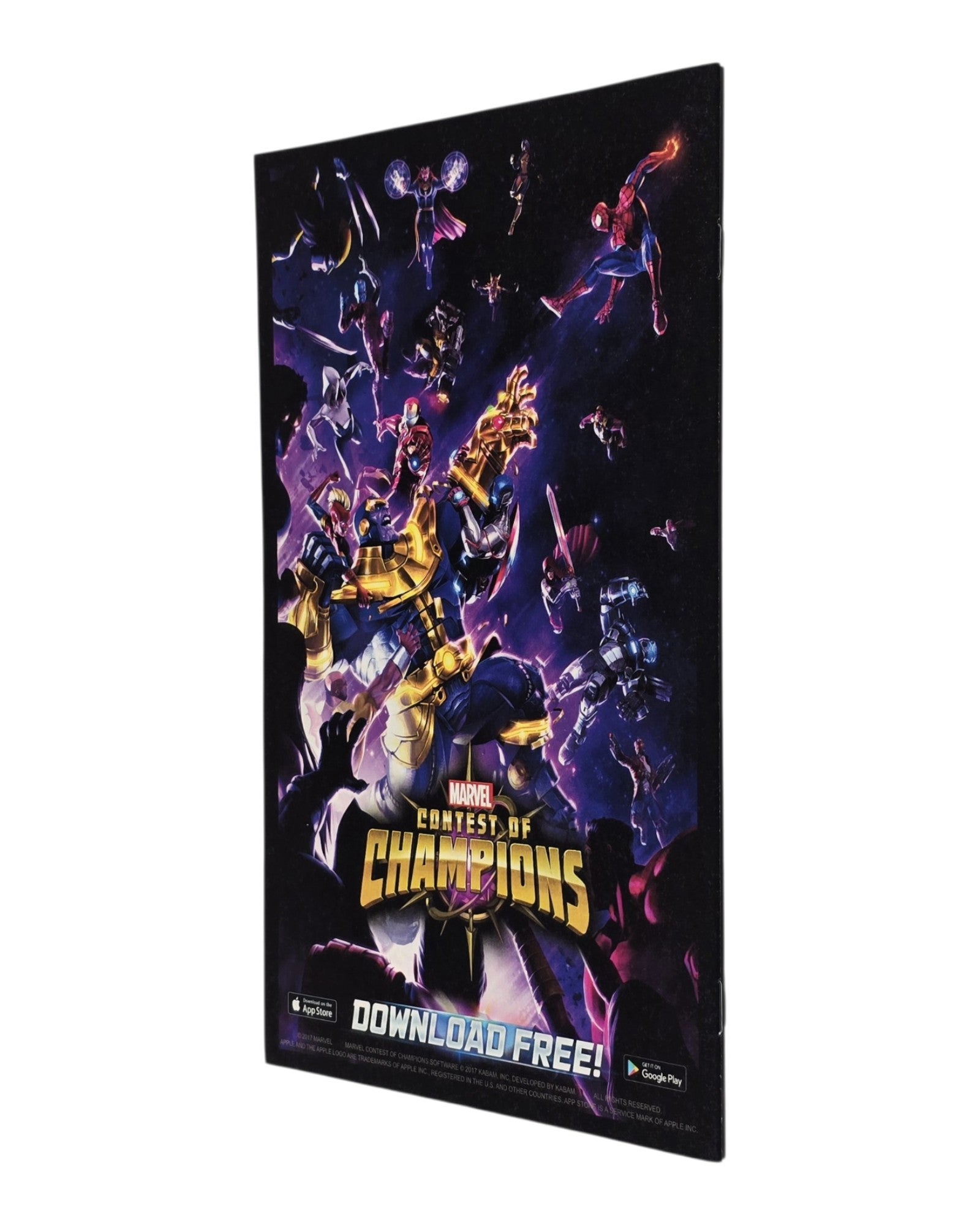 Thanos Vol. 2 #13G, Geoff Shaw Cover, 2nd Print, Marvel '18 — back cover, spine edge