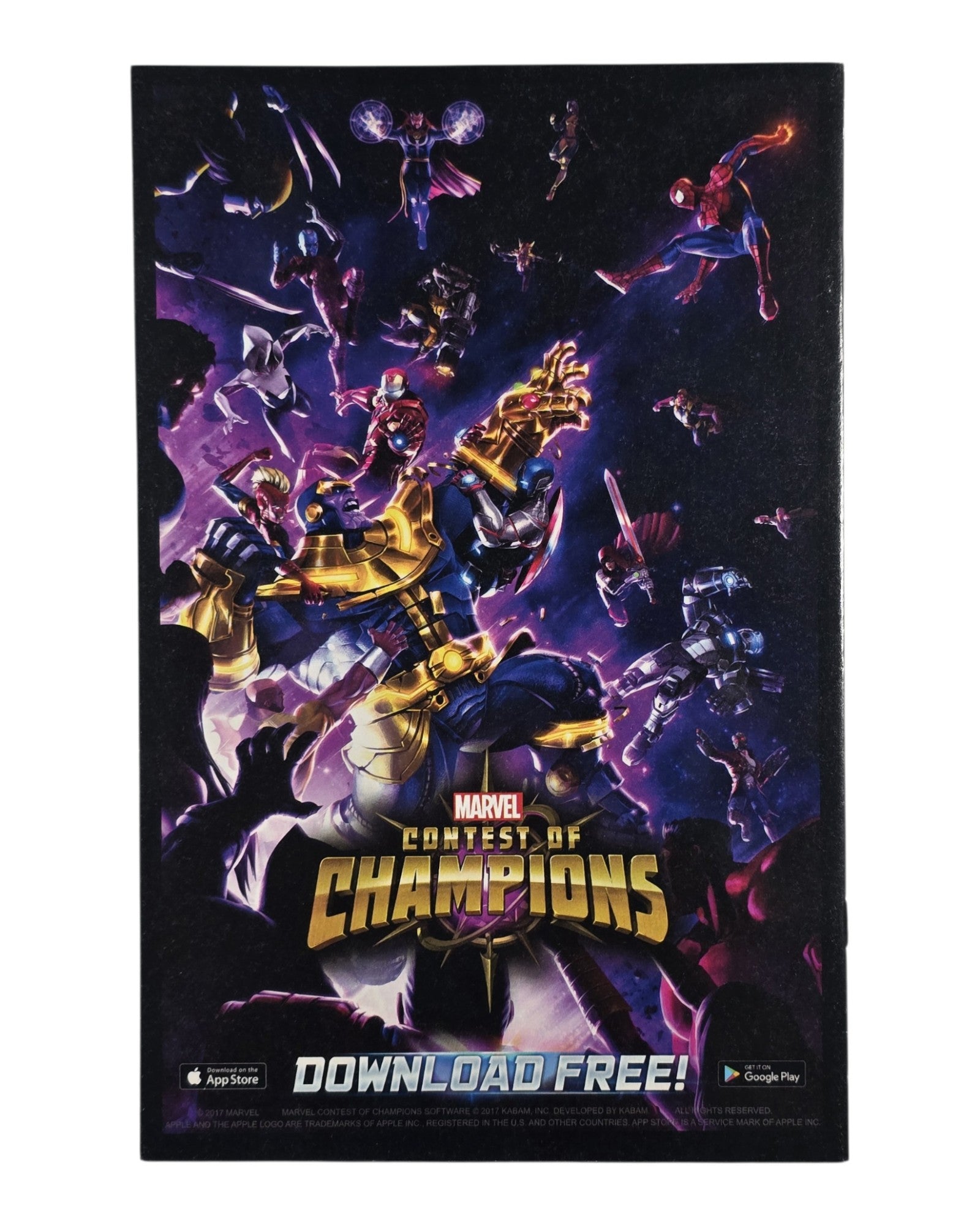Thanos Vol. 2 #13C, Mike McKone Legacy Headshot Variant, Marvel '17 — back of package