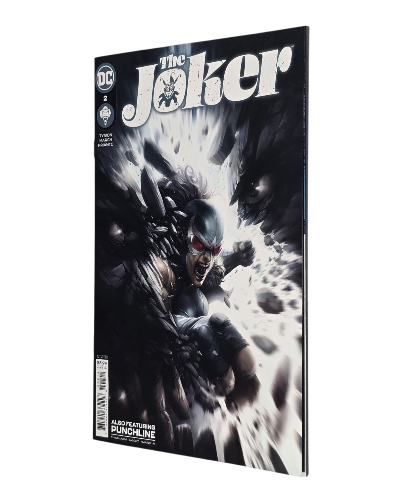 The Joker Vol. 2 #2, Mattina Cover, 2nd Print, DC '21 — front cover, fore edge
