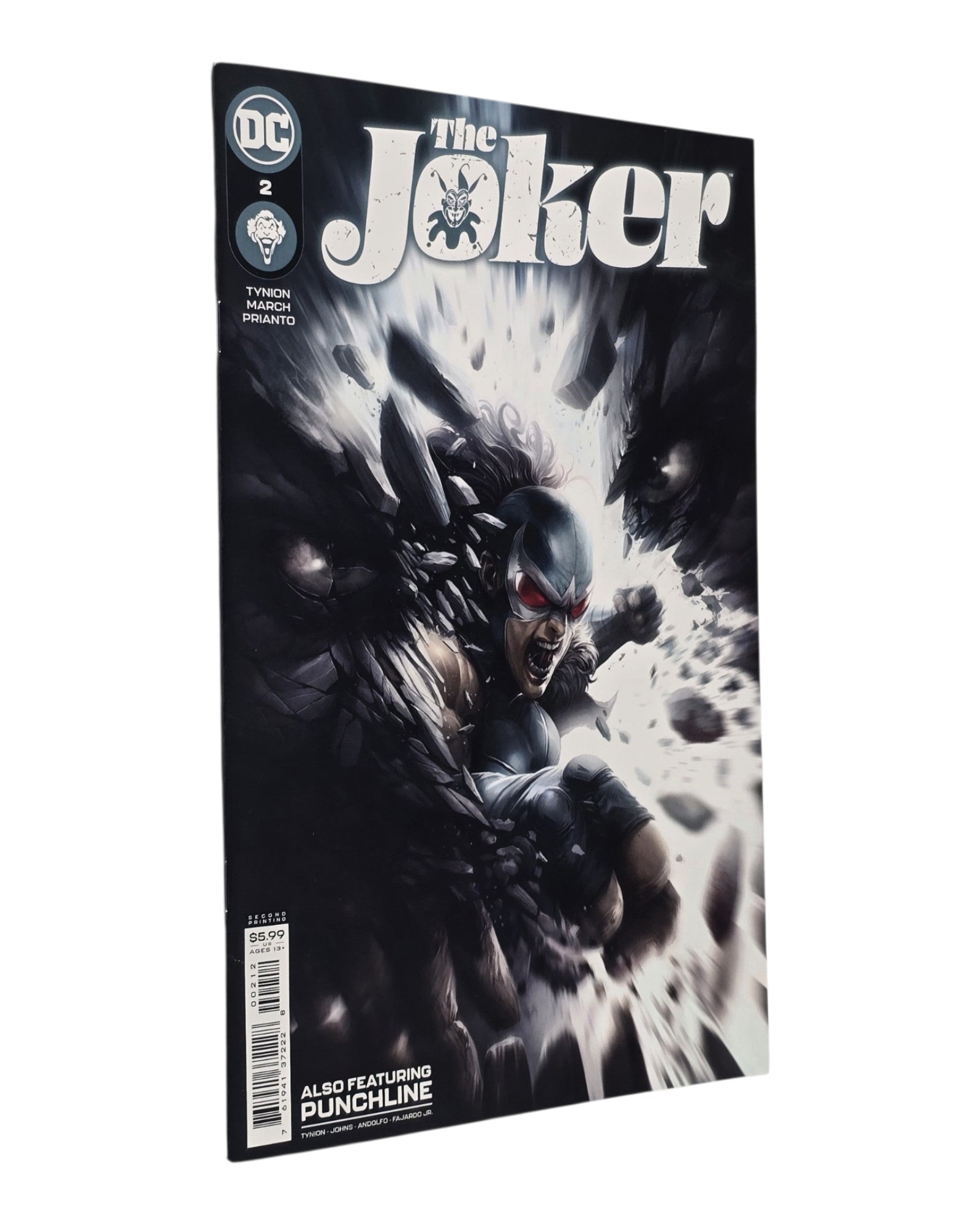 The Joker Vol. 2 #2, Mattina Cover, 2nd Print, DC '21 — front cover, spine edge