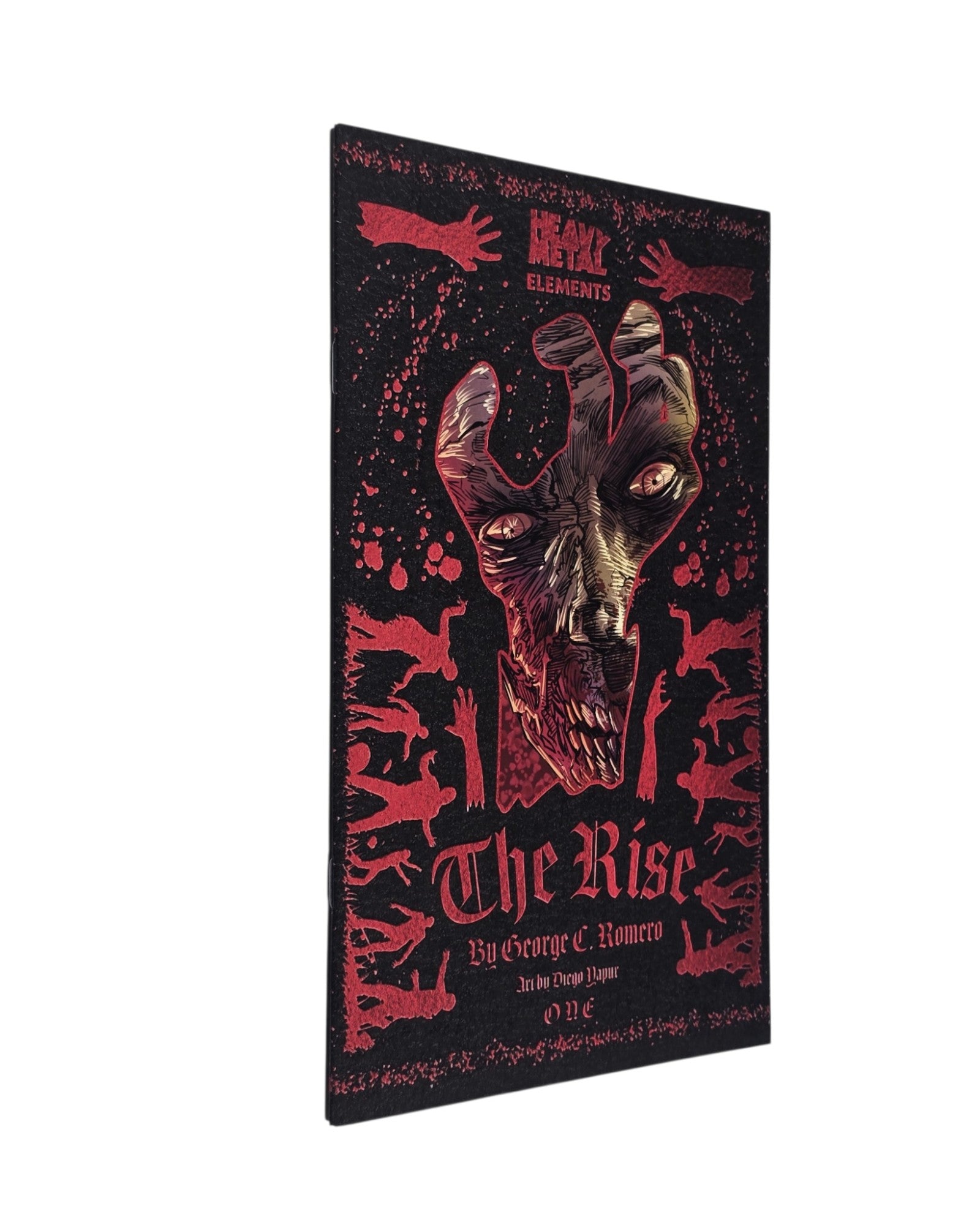 The Rise #1A, HM Publications '21 — front cover, spine edge