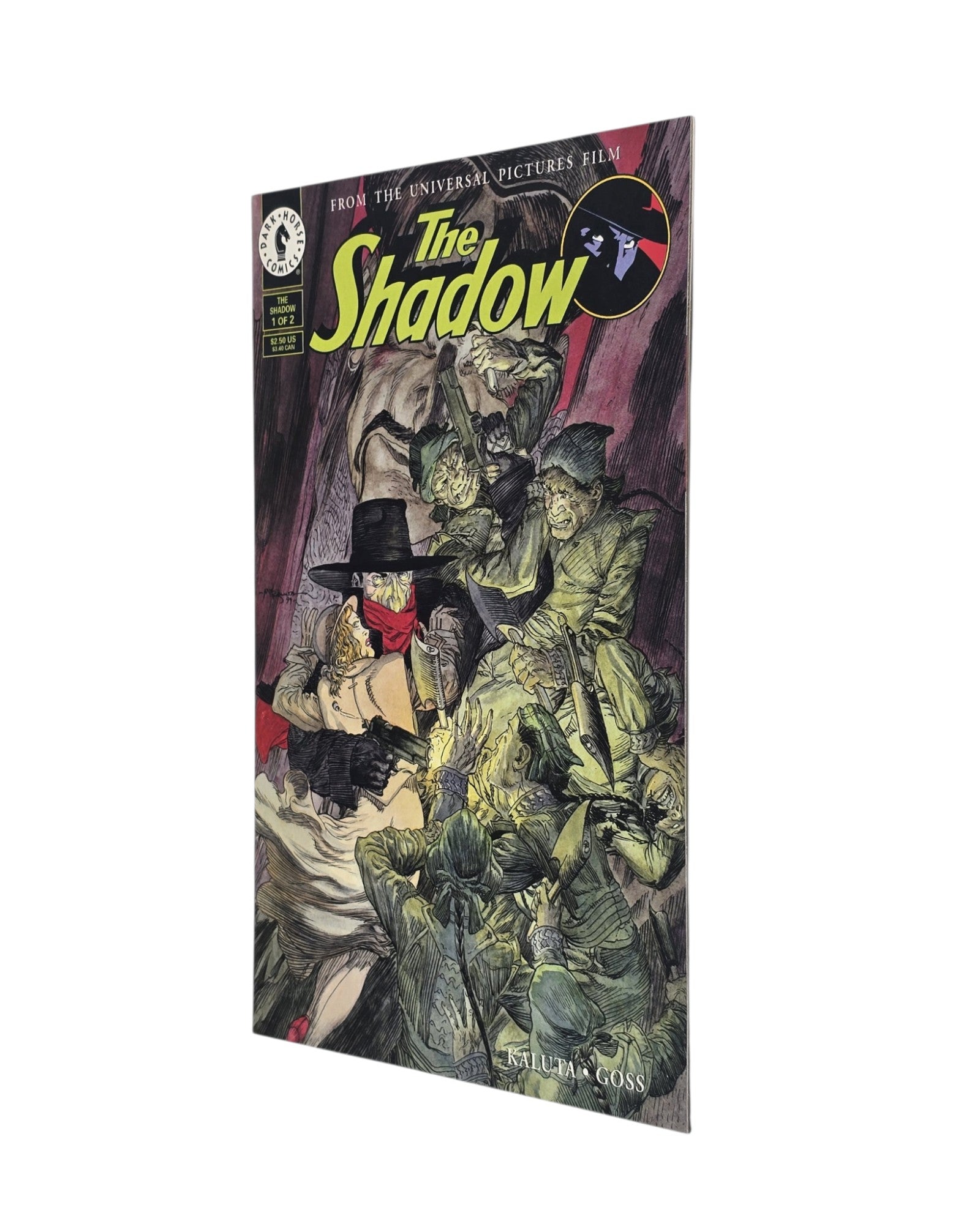 The Shadow Vol. 4 #1 (of 2), Michael William Kaluta Cover, Dark Horse '94 — front cover, fore edge