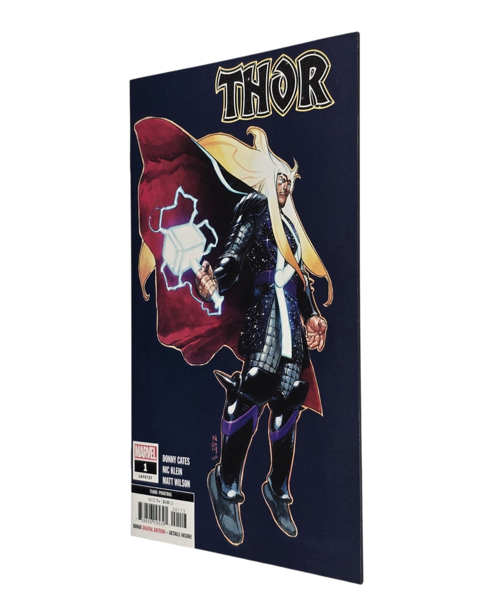 Thor Vol. 6 #1AO, Nic Klein Cover, 3rd Print, Marvel '20 — front cover, fore edge
