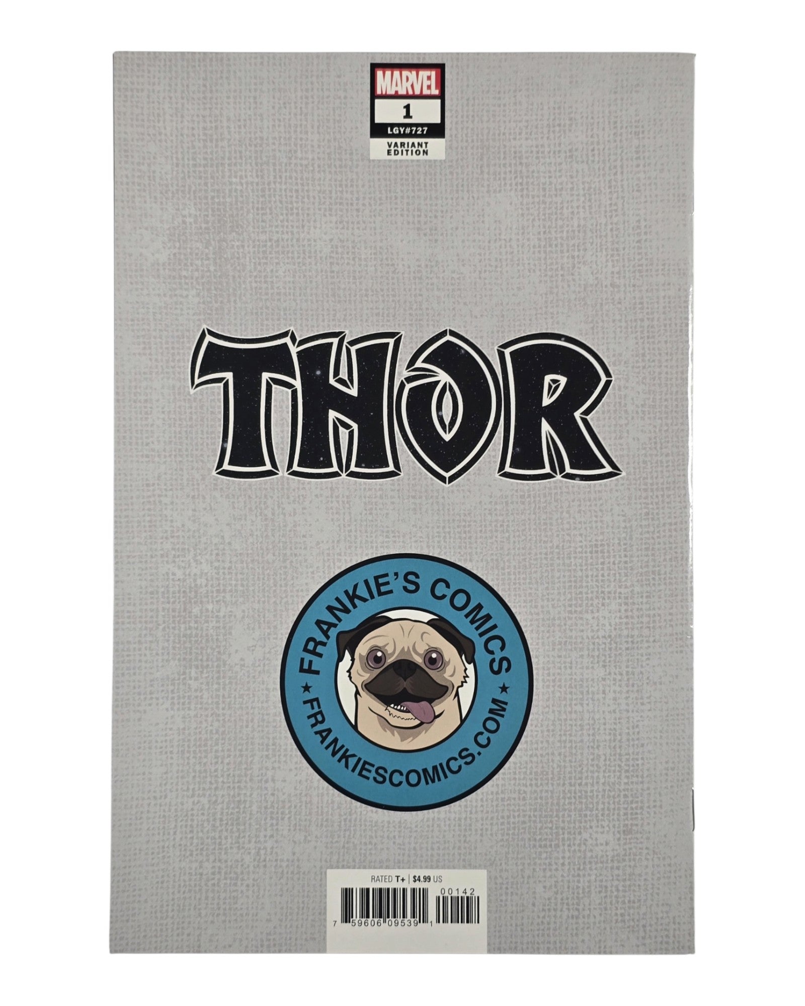Thor Vol. 6 #1, Frankie's Comics InHyuk Lee Excl, Marvel '20 — back of package