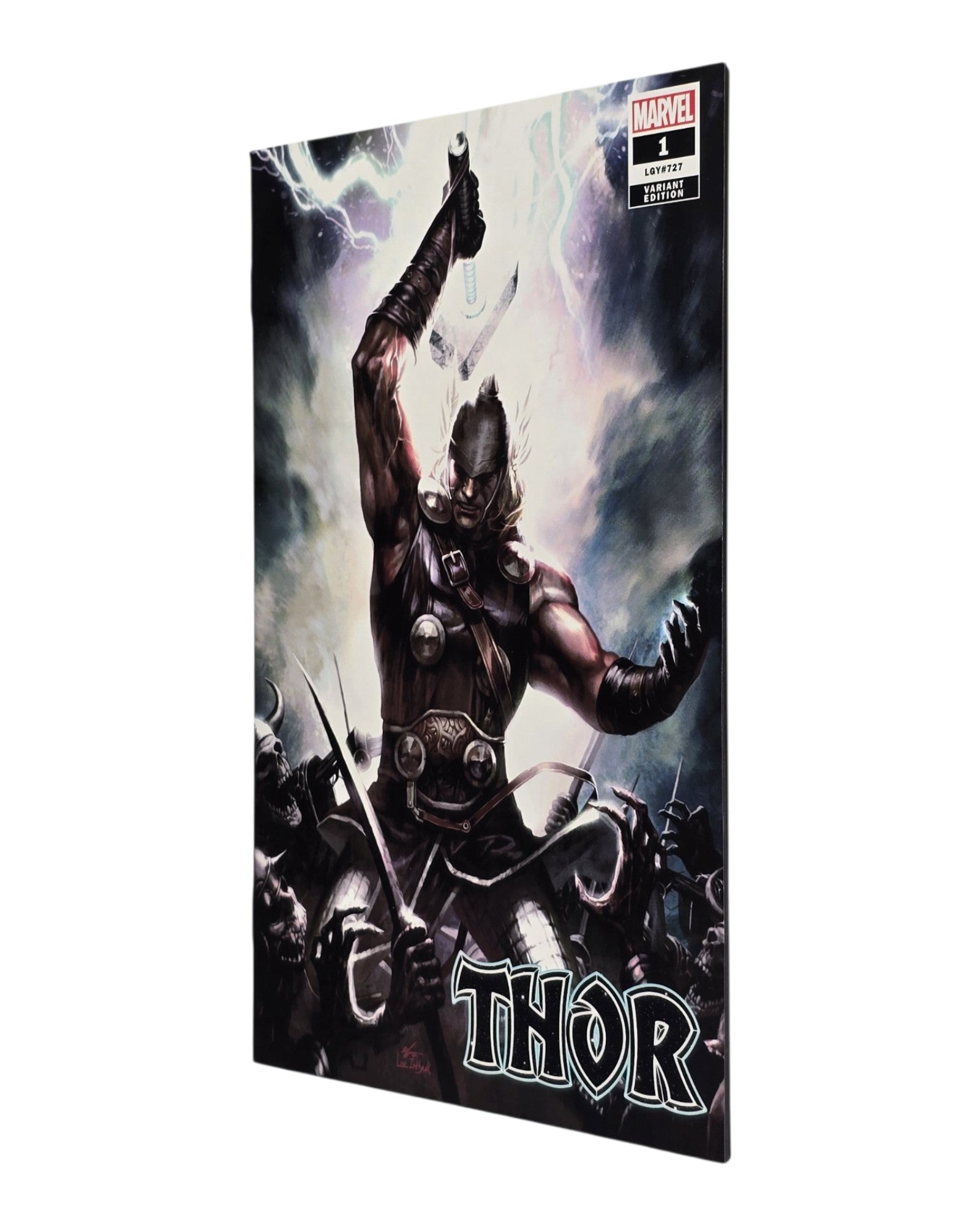 Thor Vol. 6 #1, Frankie's Comics InHyuk Lee Excl, Marvel '20 — front cover, fore edge