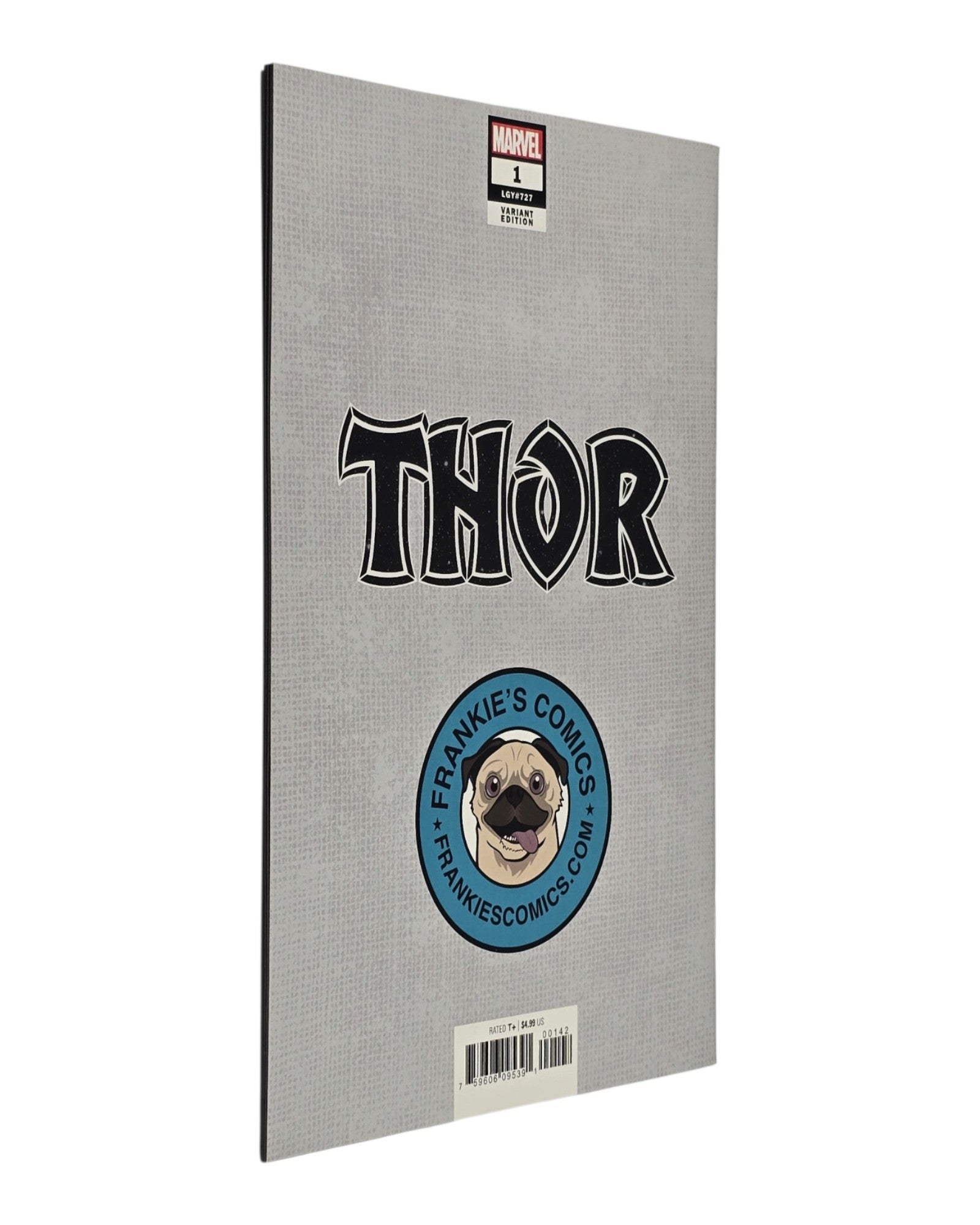 Thor Vol. 6 #1, Frankie's Comics InHyuk Lee Excl, Marvel '20 — back cover, fore edge