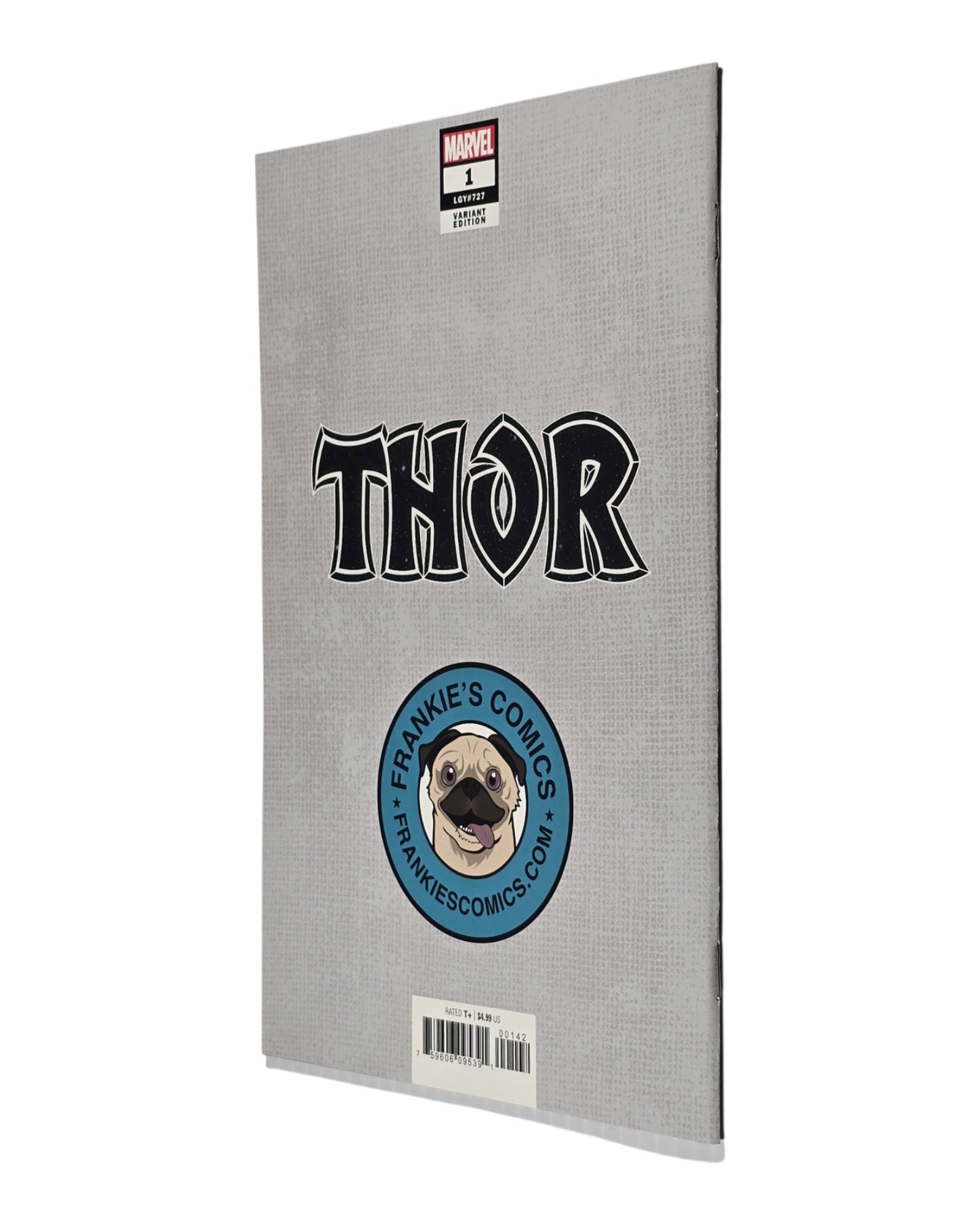 Thor Vol. 6 #1, Frankie's Comics InHyuk Lee Excl, Marvel '20 — back cover, spine edge