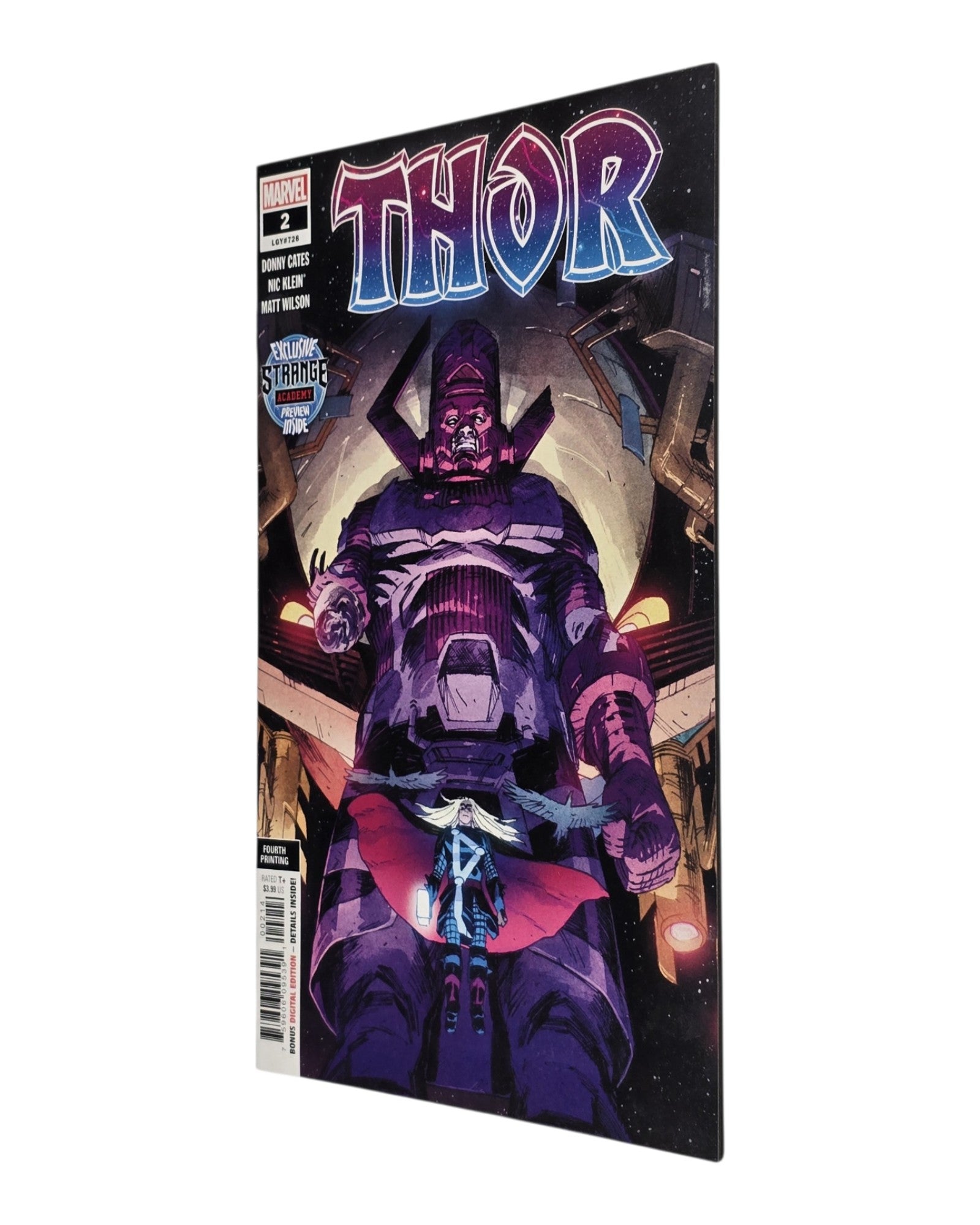 Thor Vol. 6 #2F, Nic Klein Cover, 4th Print, Marvel '20 — front cover, fore edge