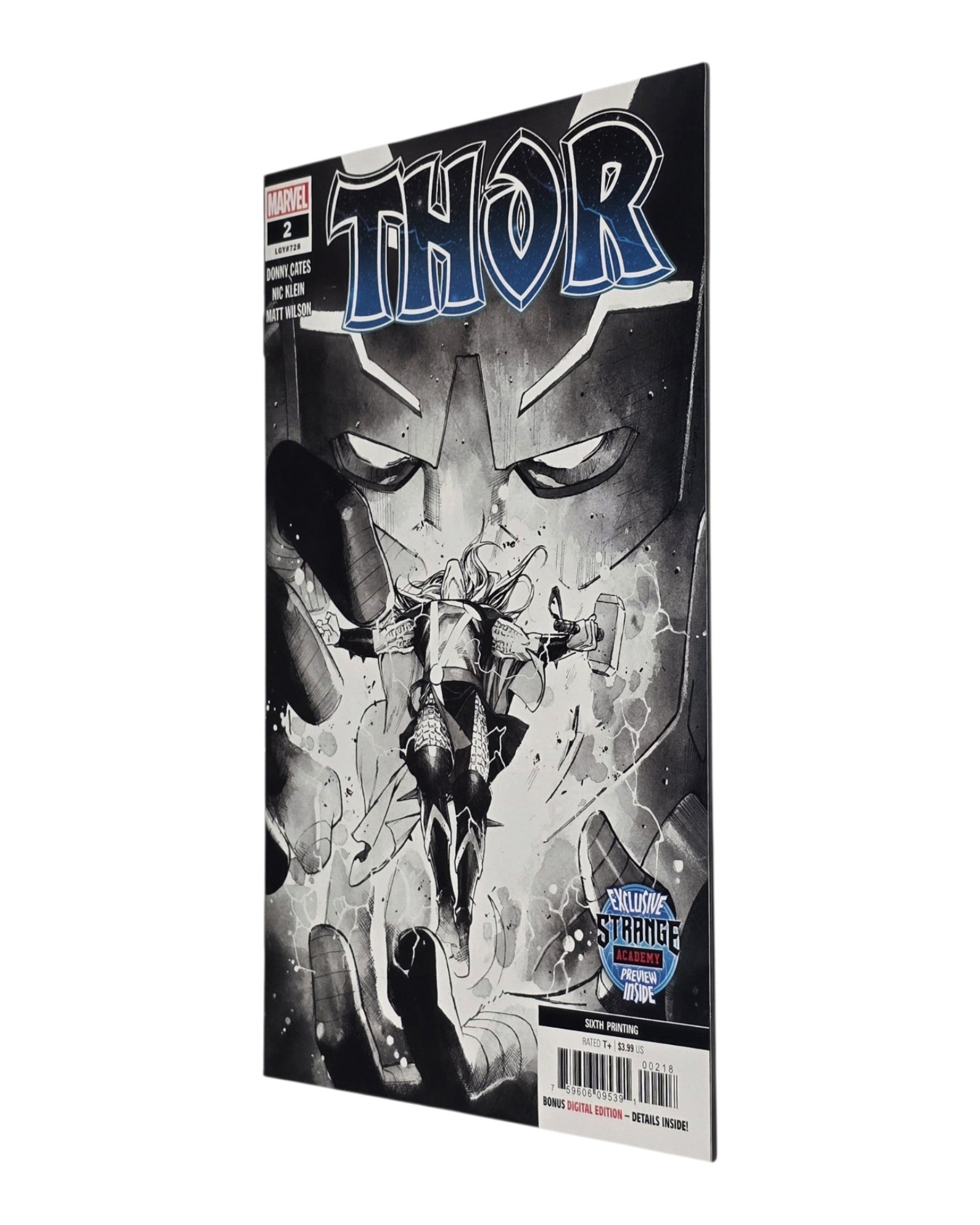 Thor Vol. 6 #2, 6th Print, Marvel '20 — front cover, fore edge