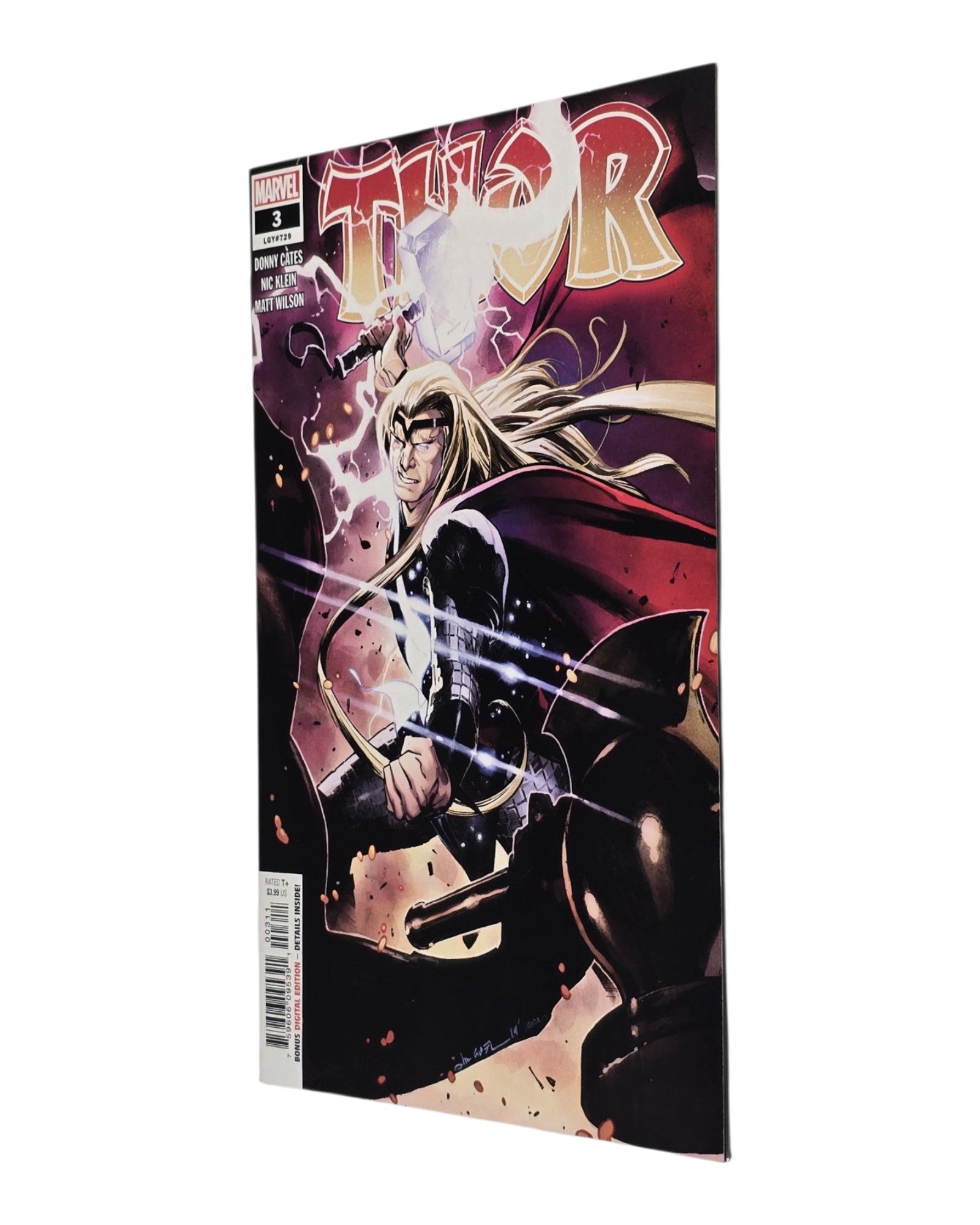 Thor Vol. 6 #3A, Olivier Coipel Cover, Marvel '20 — front cover, fore edge