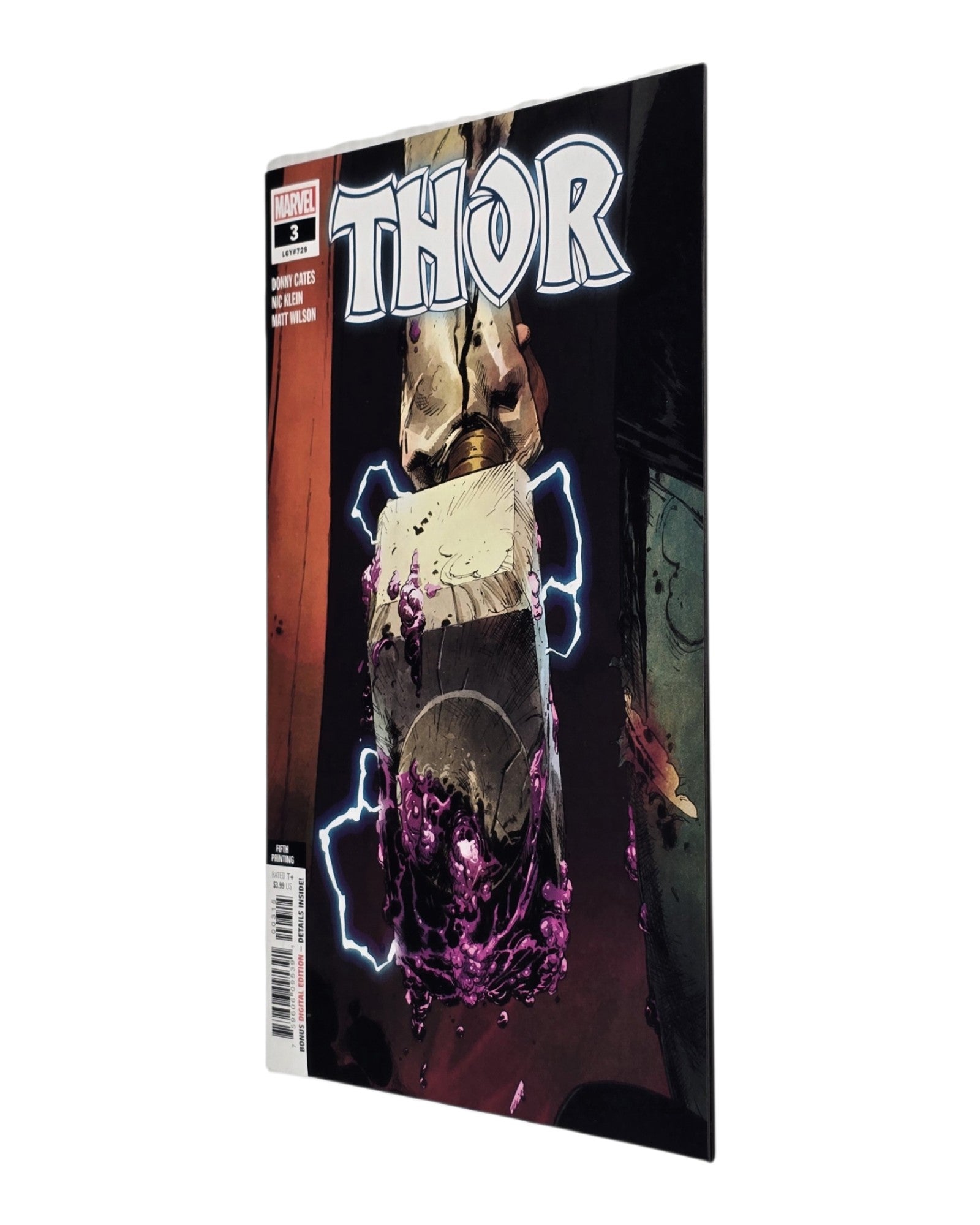 Thor Vol. 6 #3I, Nic Klein Cover, 5th Print, Marvel '20 — front cover, fore edge