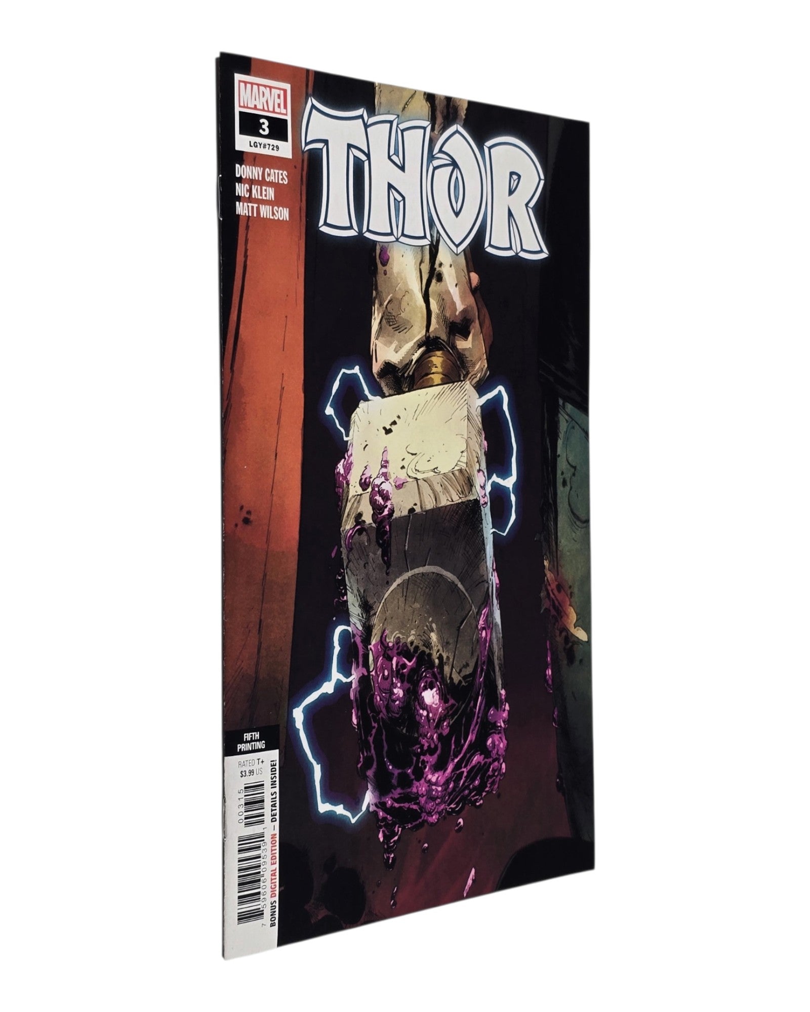 Thor Vol. 6 #3I, Nic Klein Cover, 5th Print, Marvel '20 — front cover, spine edge