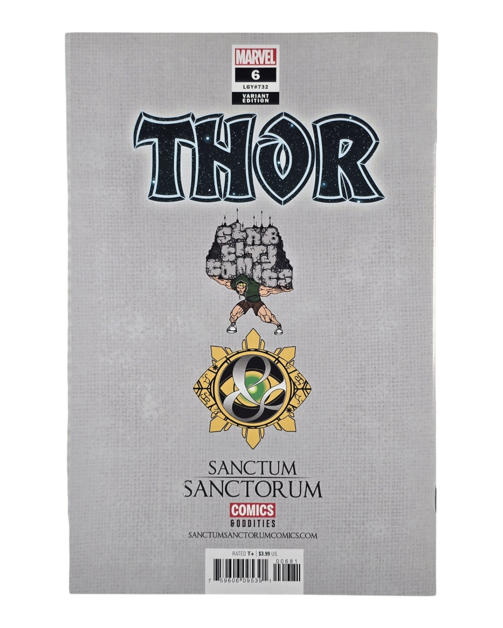 Thor Vol. 6 #6, Sanctum Sanctorum Excl, Dell'Otto Cover, Marvel '20 — back of package