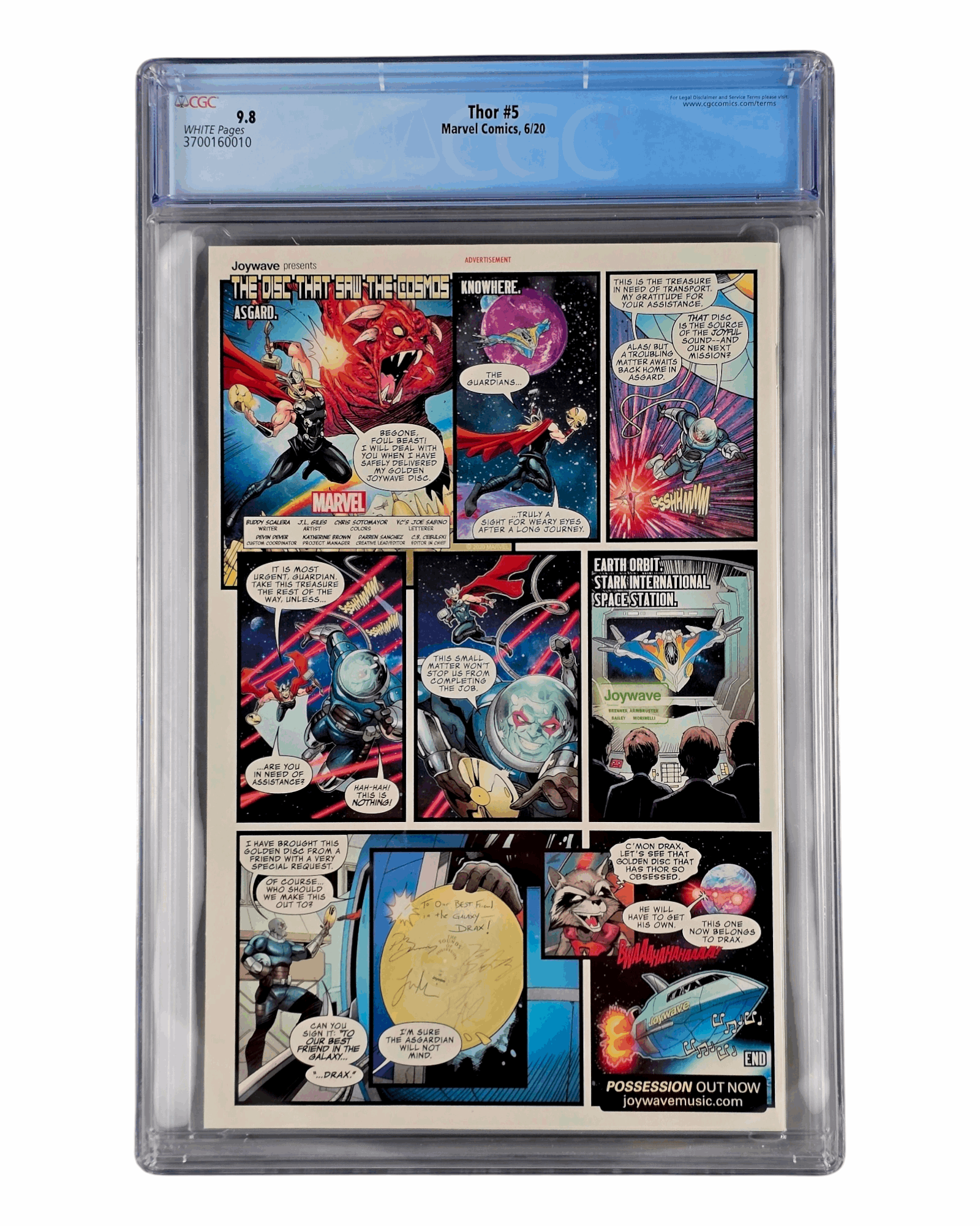 Thor Vol.6 #5A, CGC 9.8 (10), Marvel '20