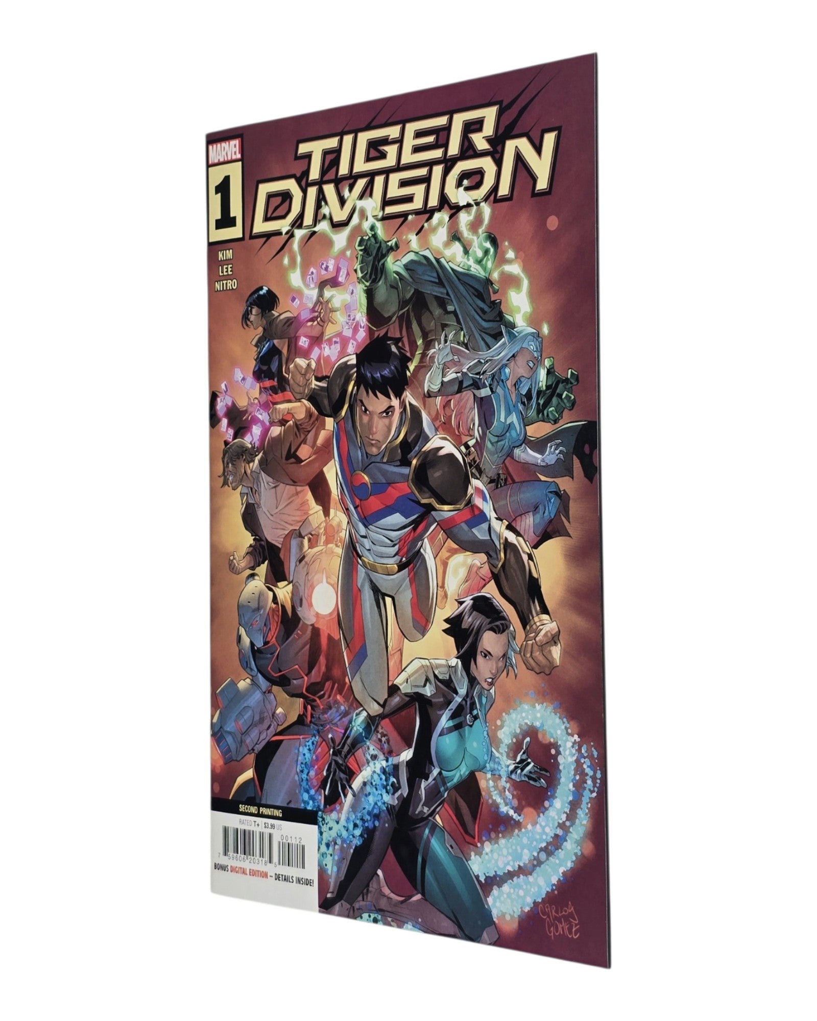 Tiger Division #1, 2nd Print, Marvel '22 — front cover, fore edge