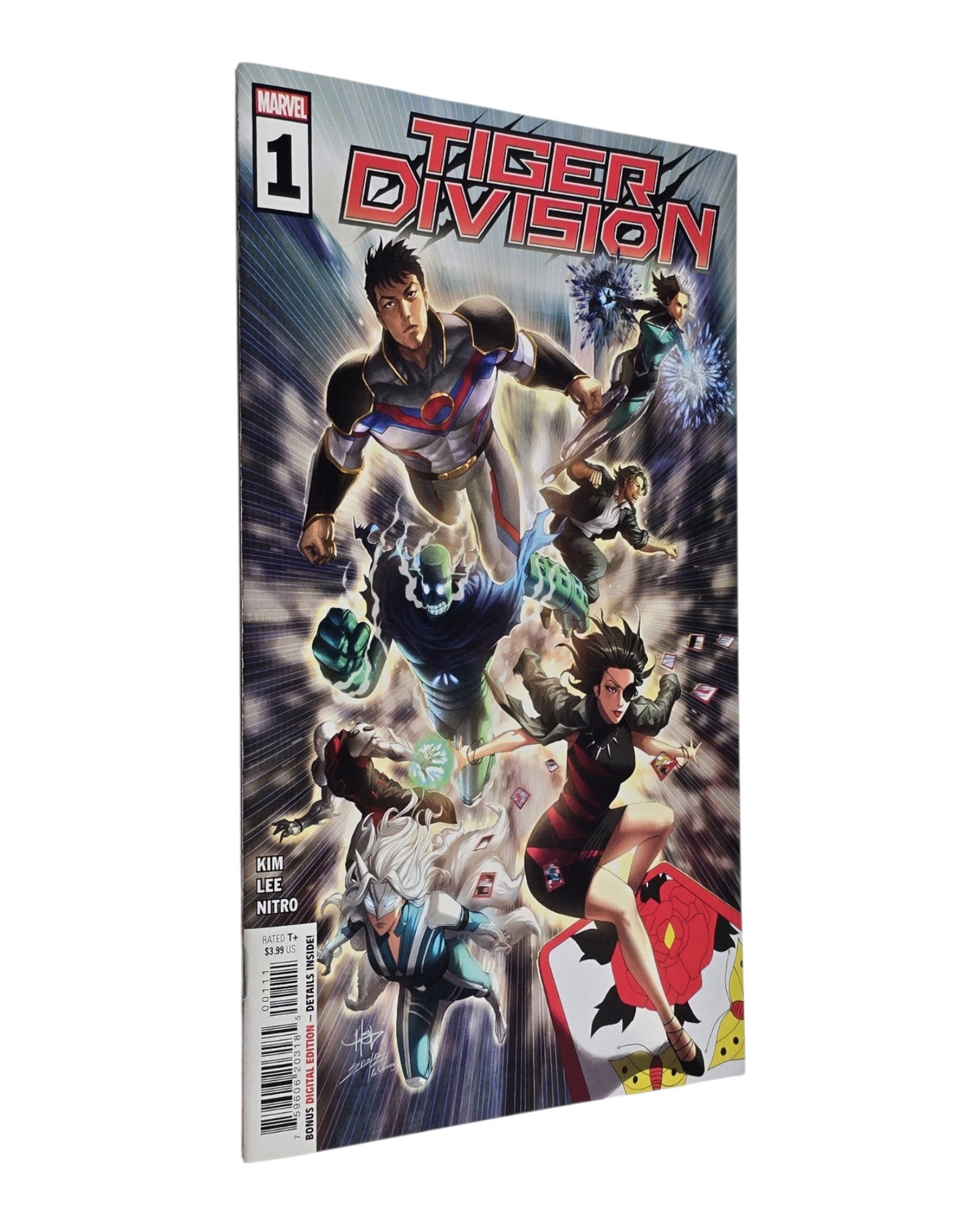Tiger Division #1A, Creees Lee Cover, Marvel '22 — front cover, spine edge