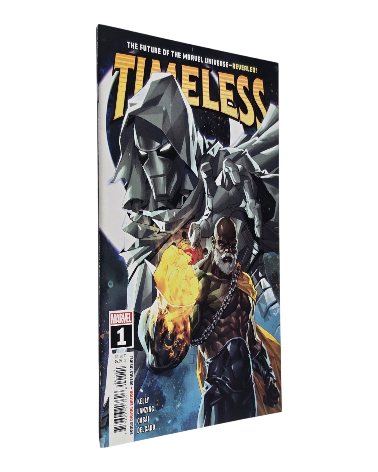 Timeless Vol. 3 #1A, Kael Ngu Cover, Marvel '23 — front cover, spine edge