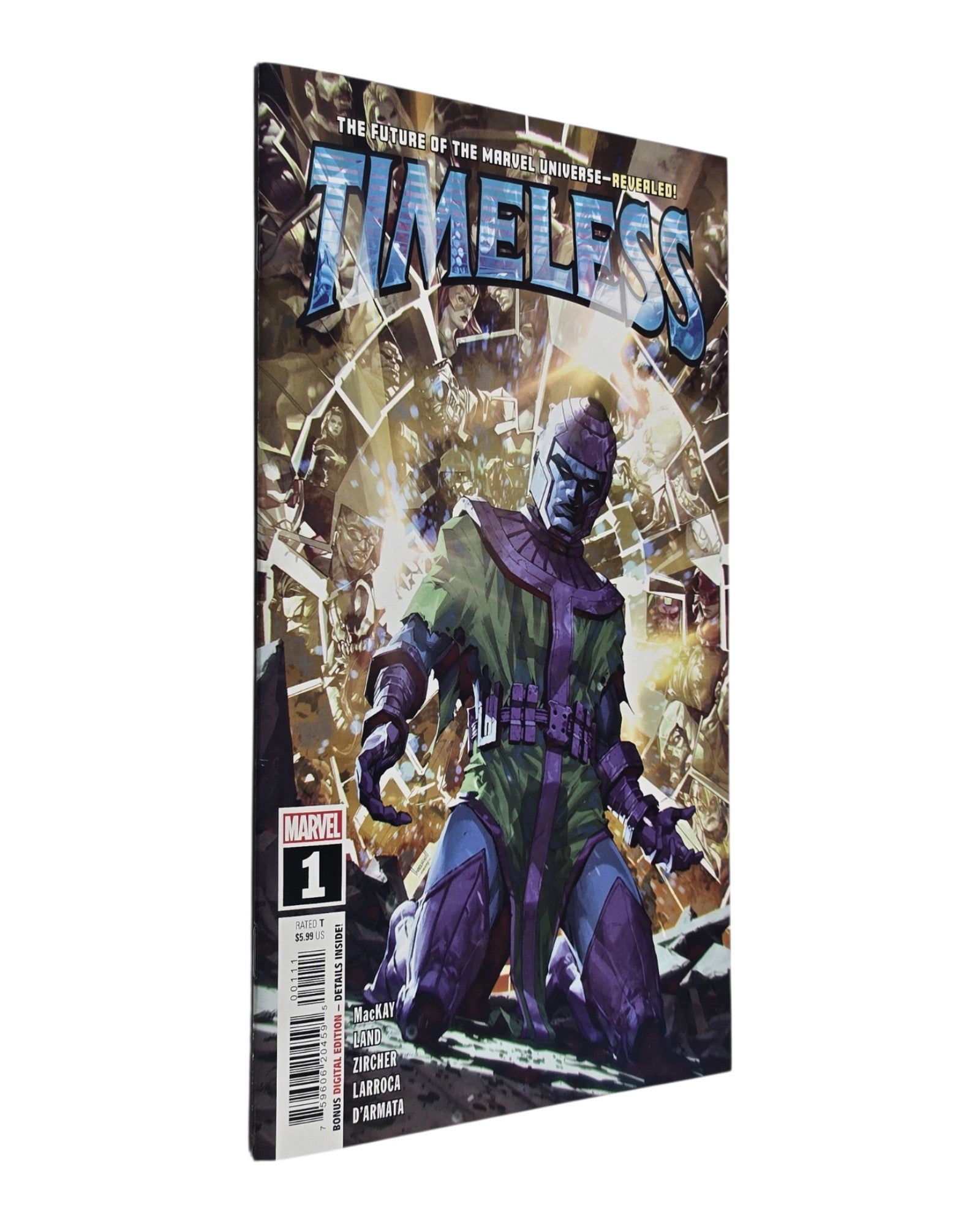 Timeless Vol. 2 #1A, Kael Ngu Cover, Marvel '22 — front cover, spine edge