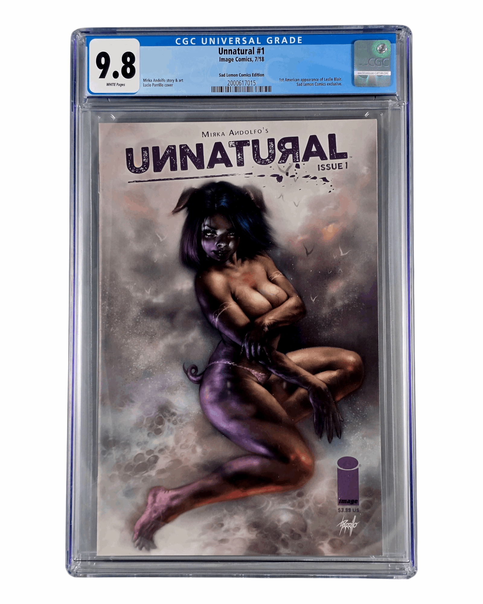 Unnatural #1C, Amorphous Ink Lucio Parrillo Cover, CGC 9.8 (15), Image '19