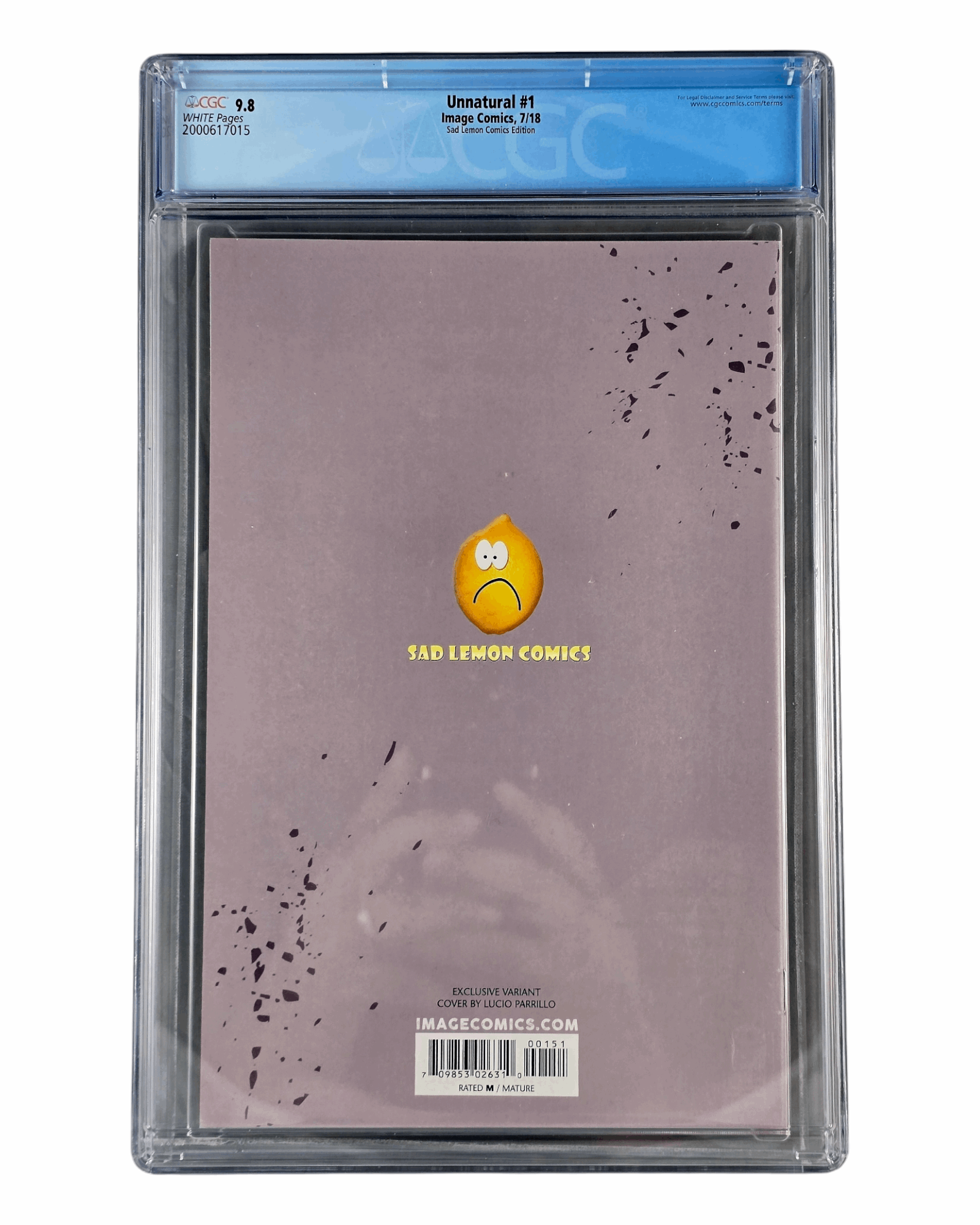 Unnatural #1C, Amorphous Ink Lucio Parrillo Cover, CGC 9.8 (15), Image '19