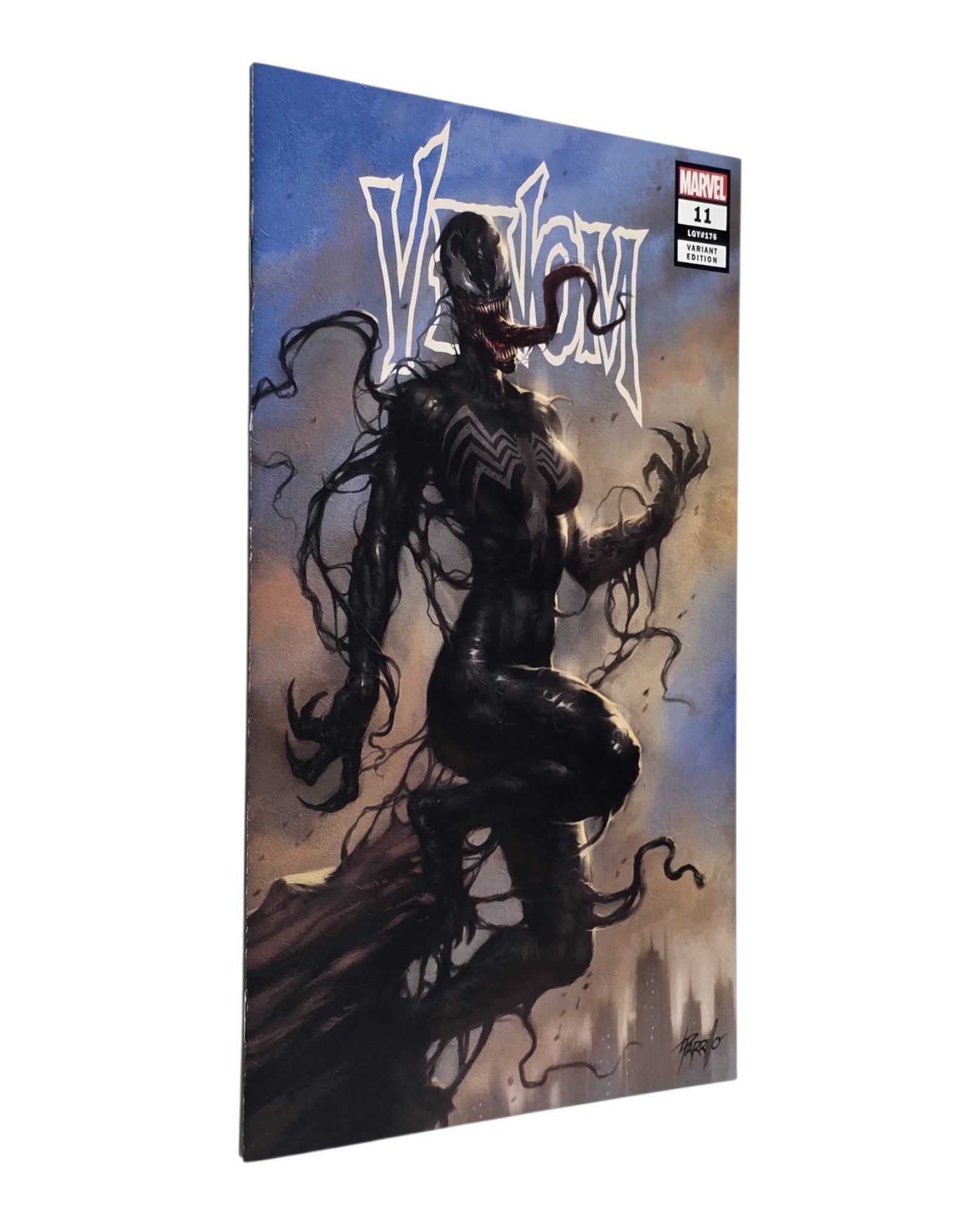 Venom Vol. 4 #11, Frankie's Comics Excl Trade Dress, Marvel '19 — front cover, spine edge