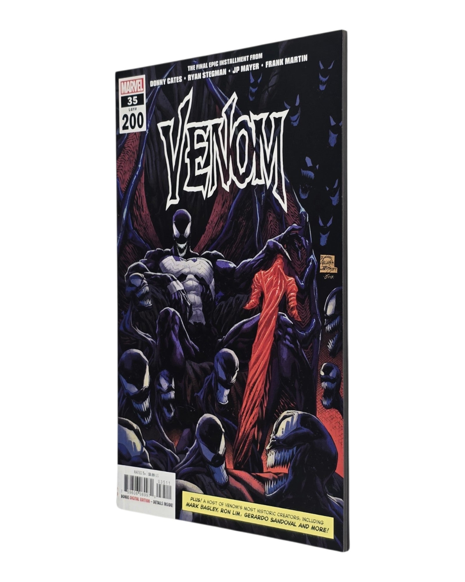 Venom Vol. 4 #35A, Ryan Stegman Cover, Marvel '21 — front cover, fore edge