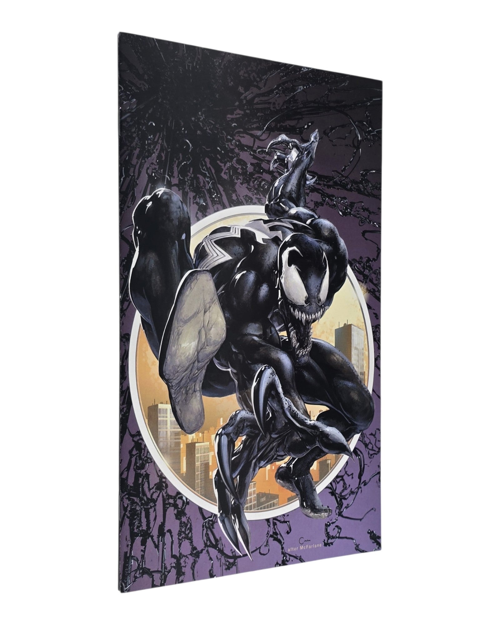 Venom: First Host #1, Gabriele Dell'Otto Virgin Variant, Marvel '18 — front cover, spine edge