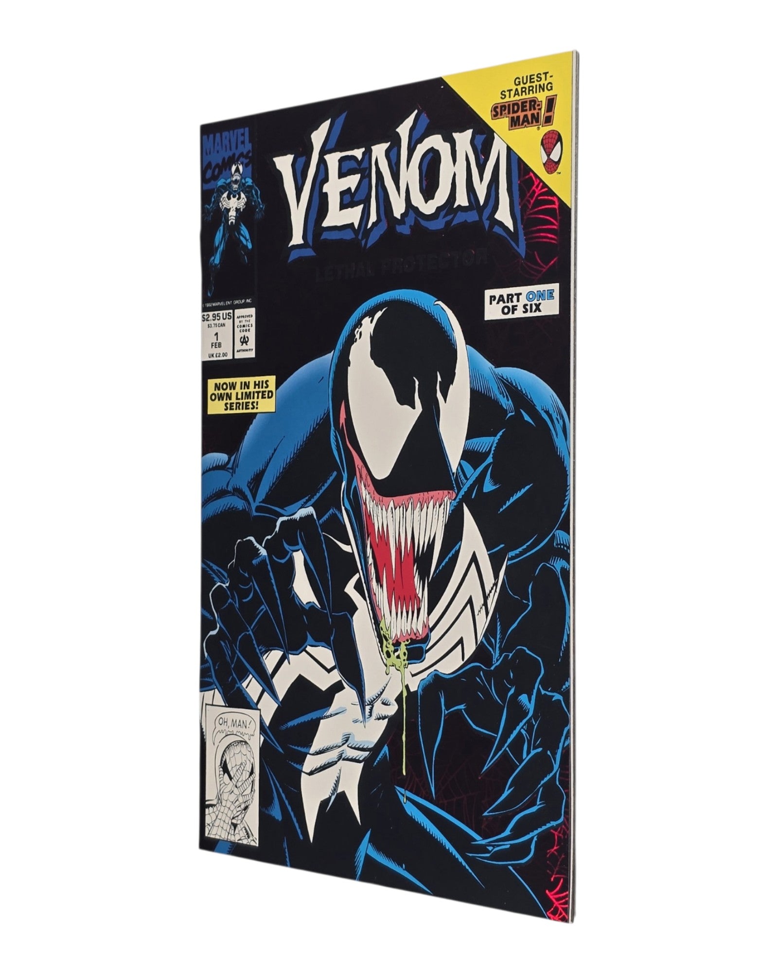 Venom: Lethal Protector #1A, Mark Bagley Cover, Marvel '93 — front cover, fore edge
