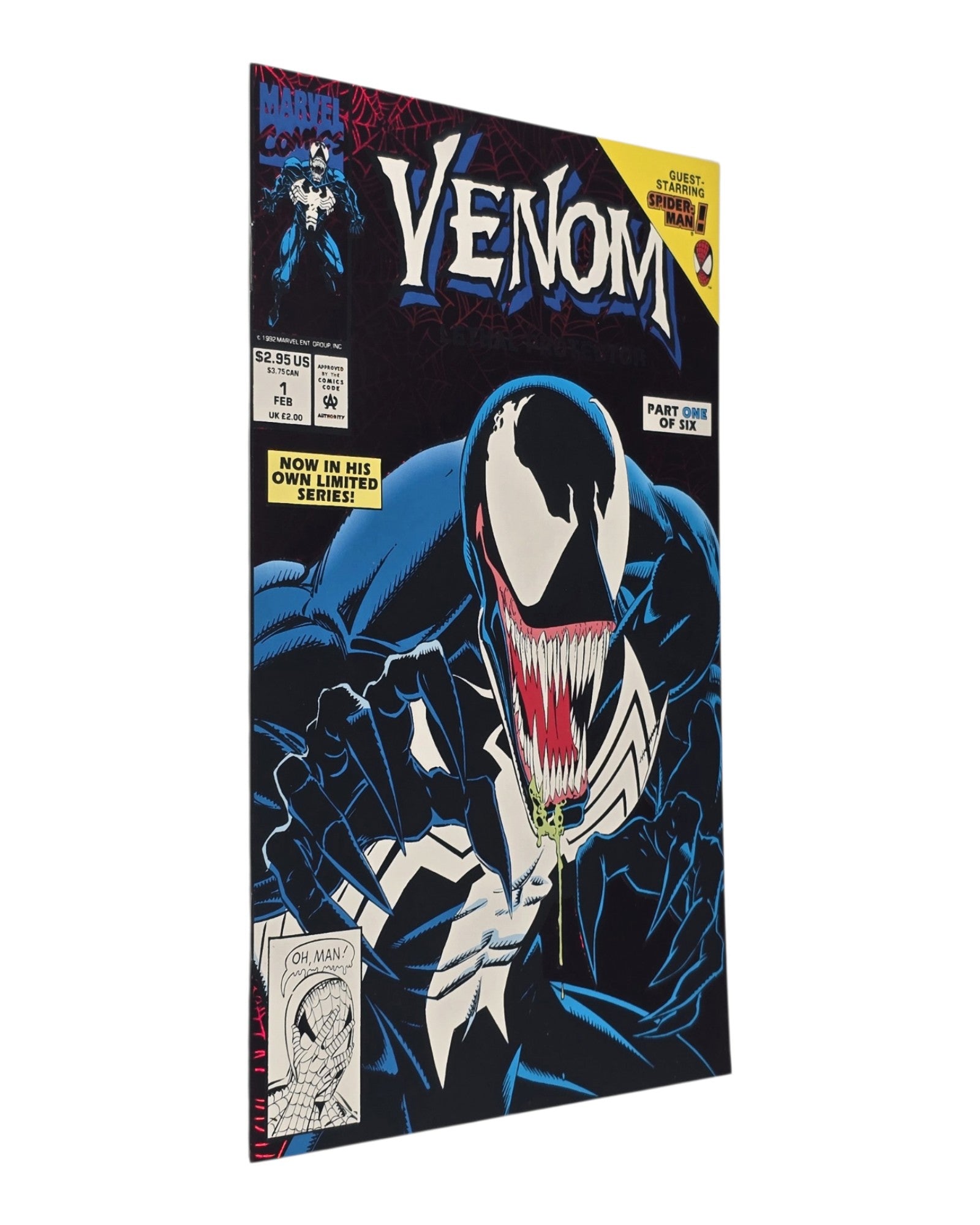 Venom: Lethal Protector #1A, Mark Bagley Cover, Marvel '93 — front cover, spine edge
