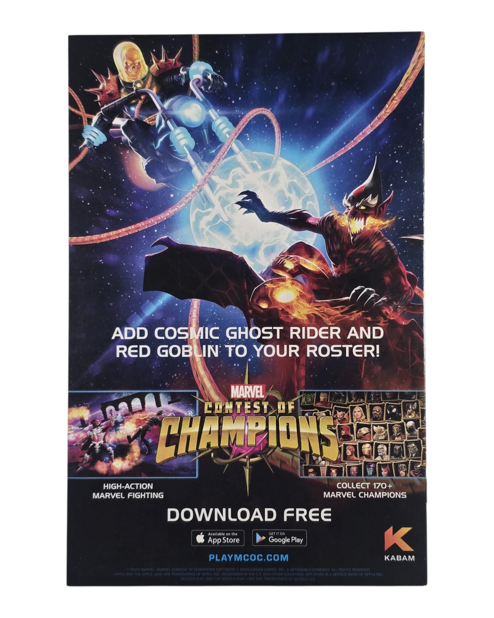 Venom Vol. 4 #29D, Aaron Kuder Fortnite Cover, Marvel '20 — back of package