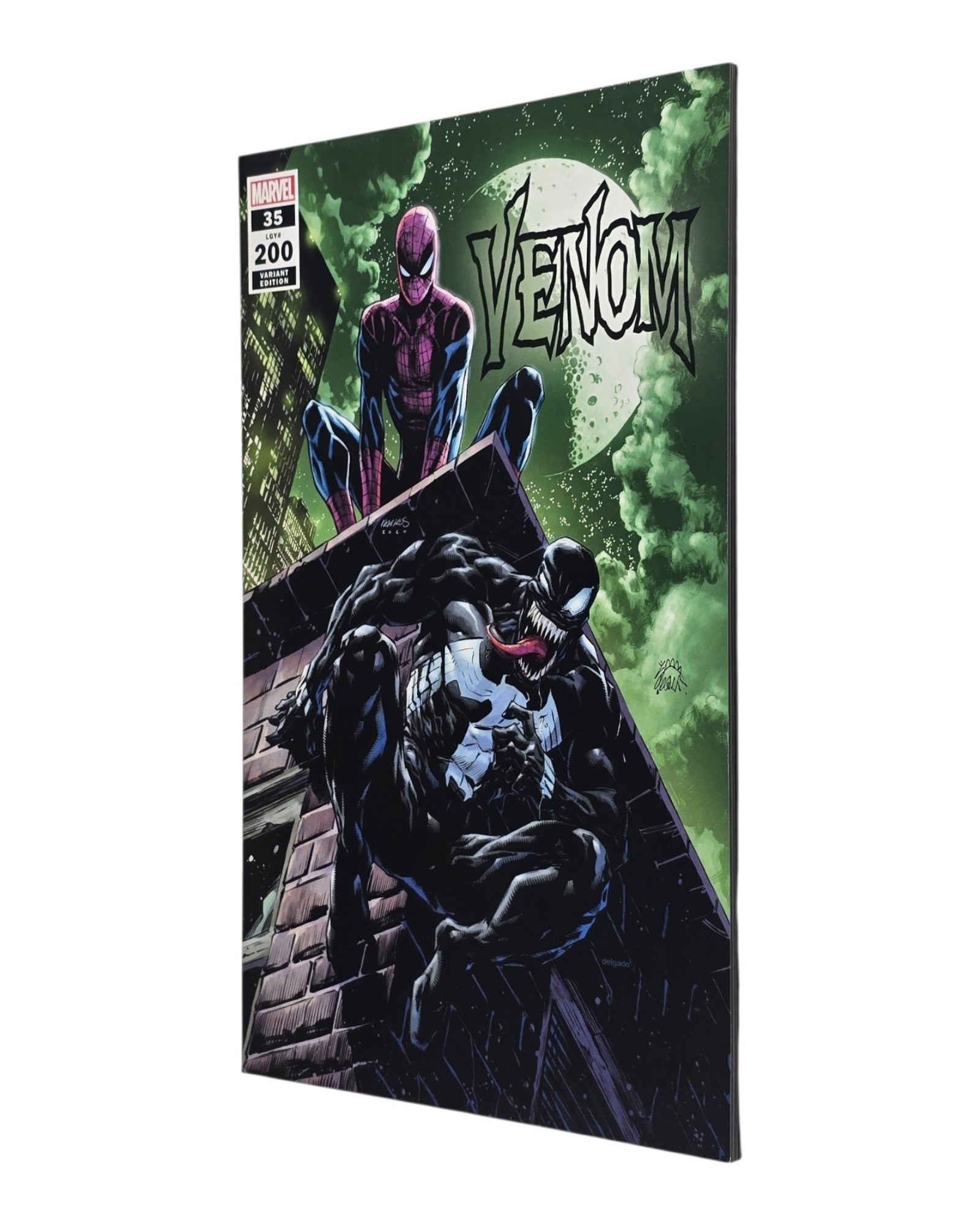 Venom Vol. 4 #35AD, Hero Initiative Excl, Ramos & Stegman, Marvel '21 — front cover, fore edge