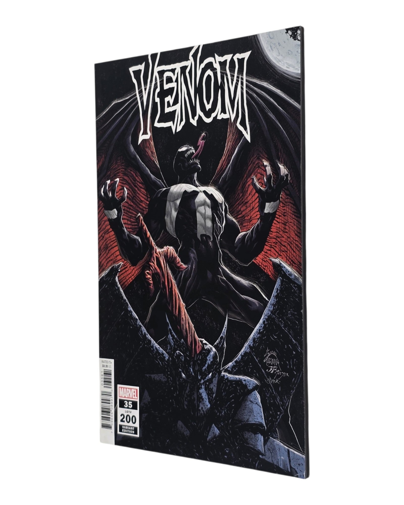 Venom Vol. 4 #35F, Ryan Stegman Variant Cover, Marvel '21 — front cover, fore edge