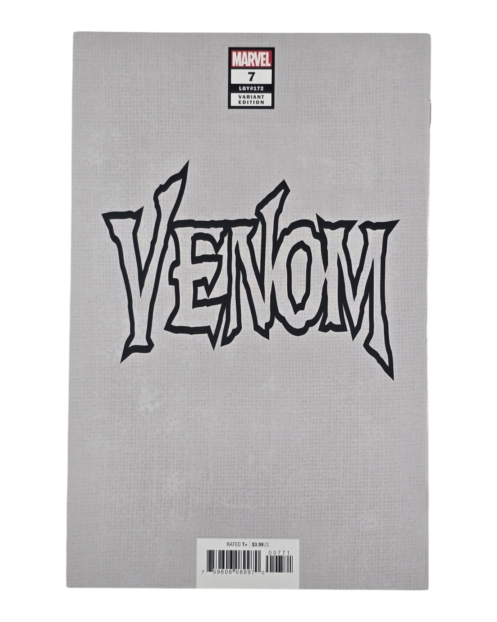 Venom Vol. 4 #7, PX Variant, Marvel '18 — back of package