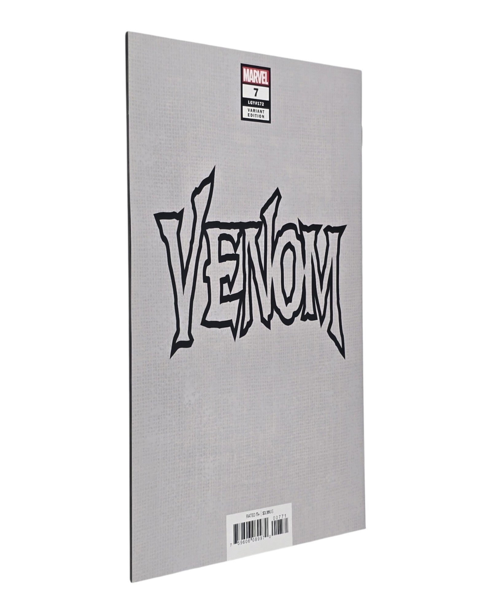 Venom Vol. 4 #7, PX Variant, Marvel '18 — back cover, fore edge