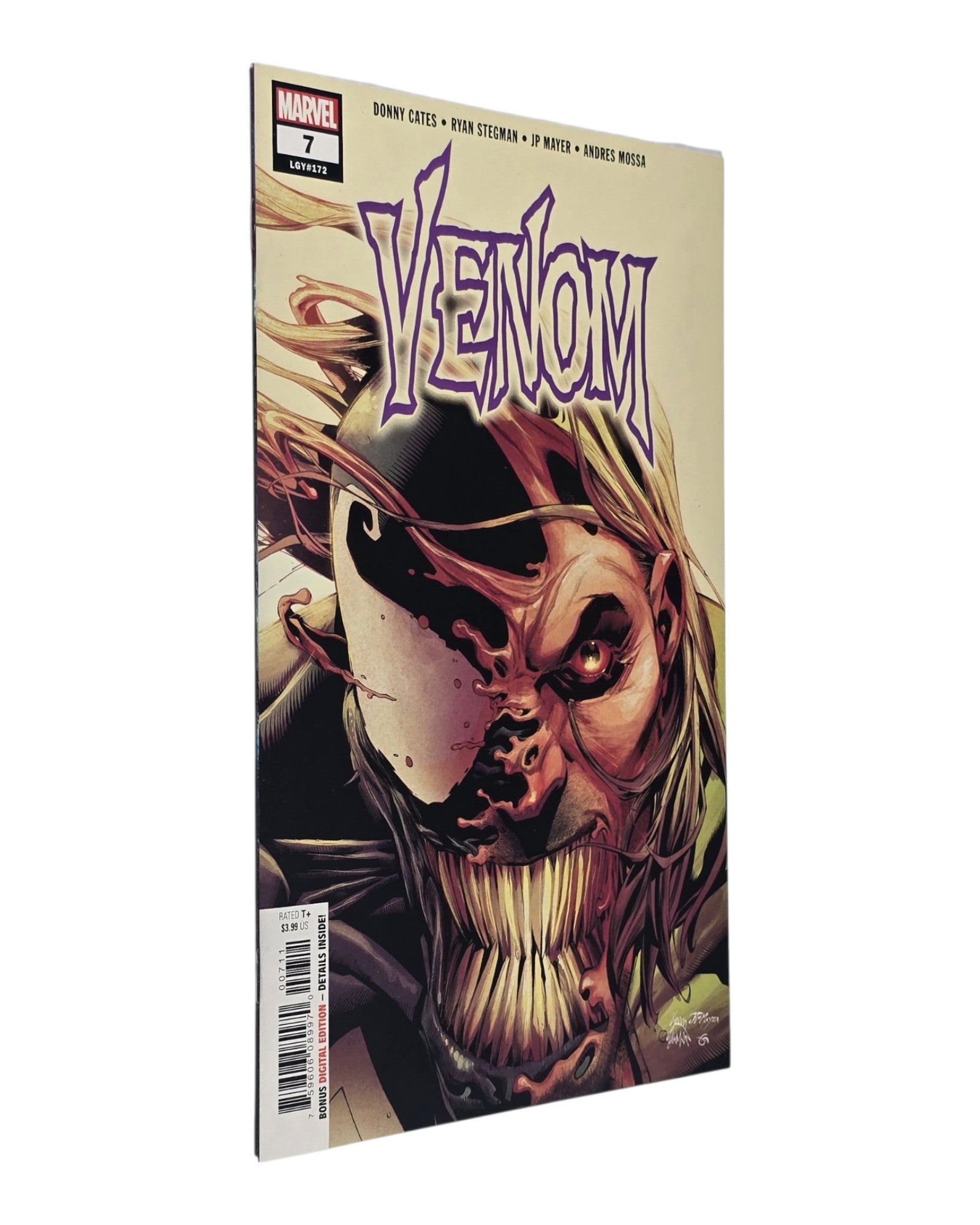 Venom Vol. 4 #7A, Ryan Stegman Cover, Marvel '18 — front cover, spine edge