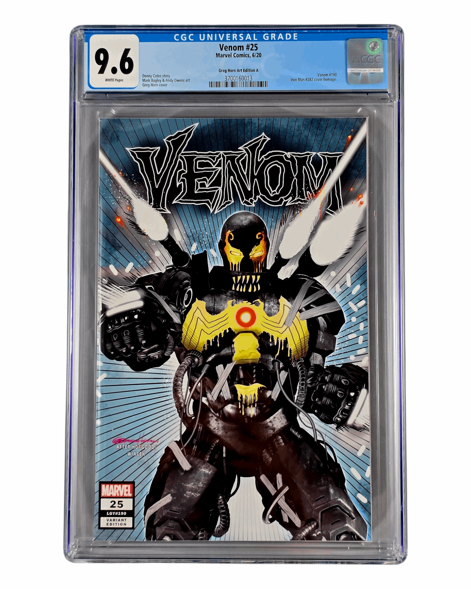 Venom v4 #25U Iron Lion Greg Horn Trade Dress Cover, CGC 9.6 (13), Marvel '21