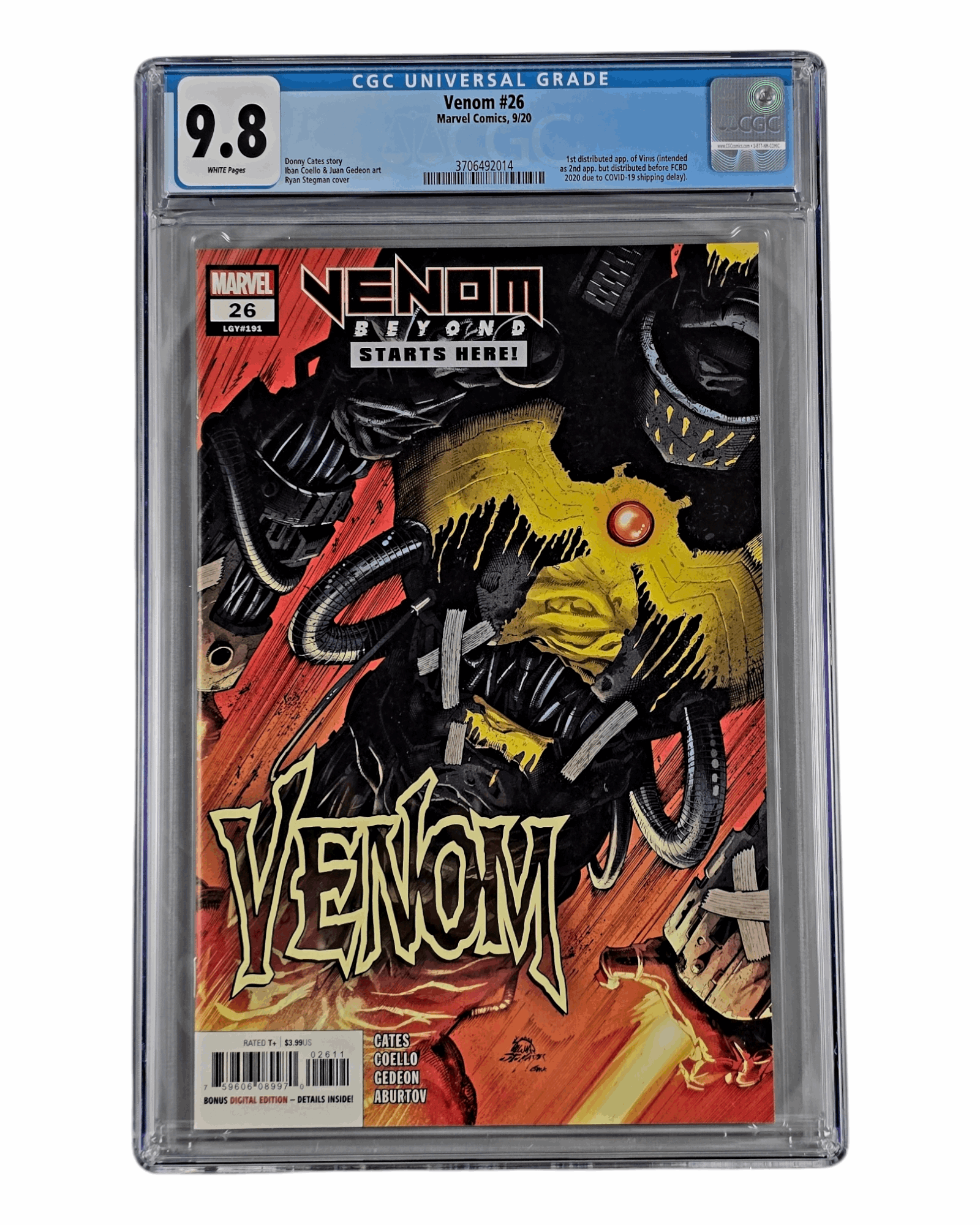Venom v4 #26A, CGC 9.8 (14), Marvel '20