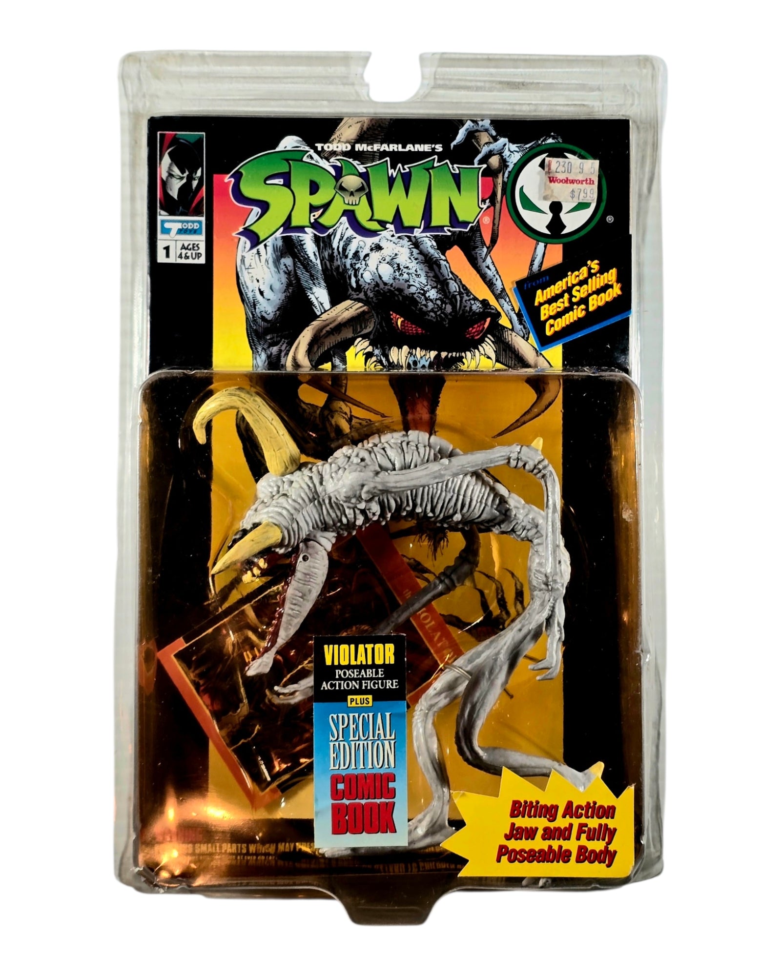 Spawn Series 1 Violator, Orange Insert Card Variant, Todd Toys '94